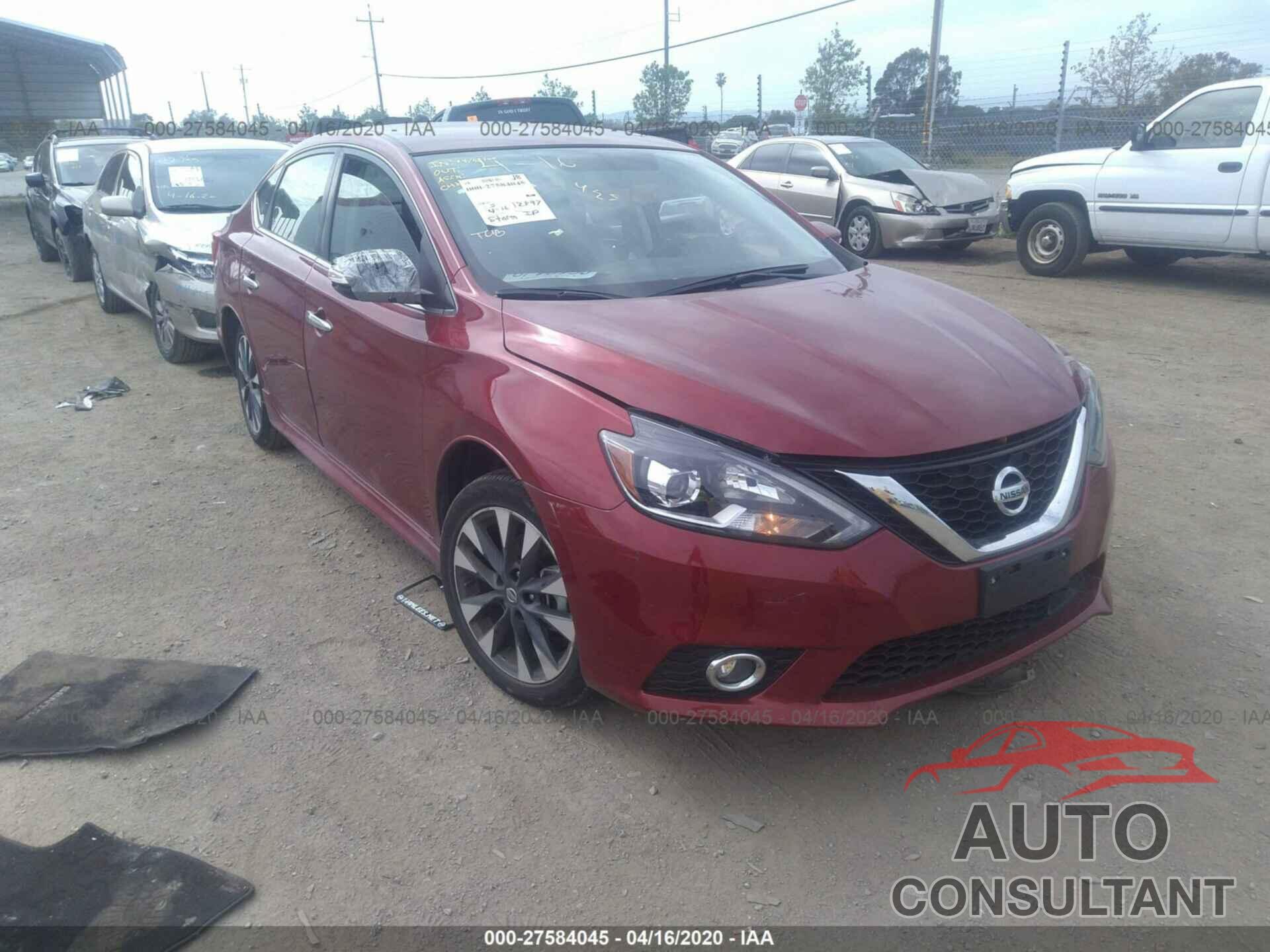 NISSAN SENTRA 2019 - 3N1AB7AP1KY210749