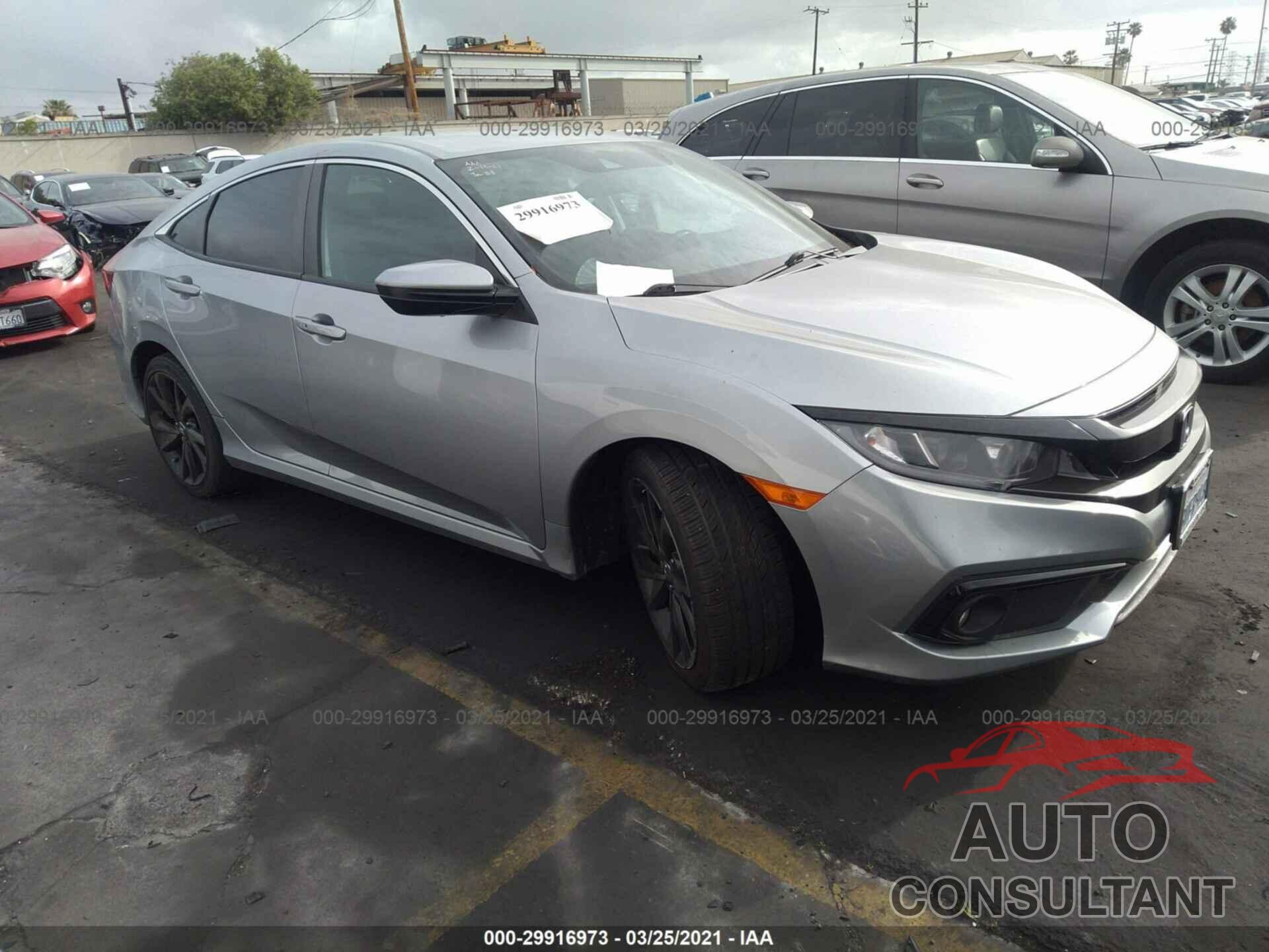 HONDA CIVIC SEDAN 2019 - 19XFC2F87KE202726