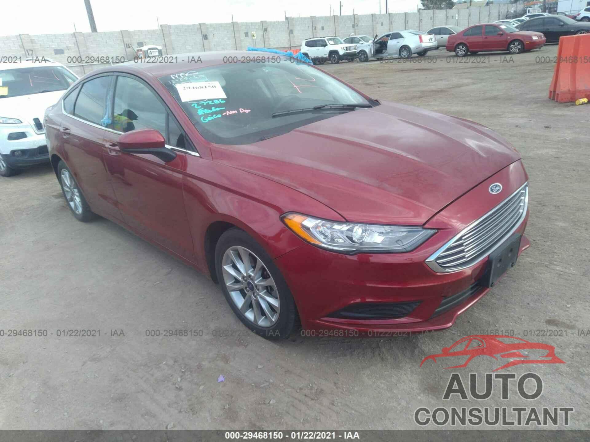 FORD FUSION 2017 - 3FA6P0H73HR187274