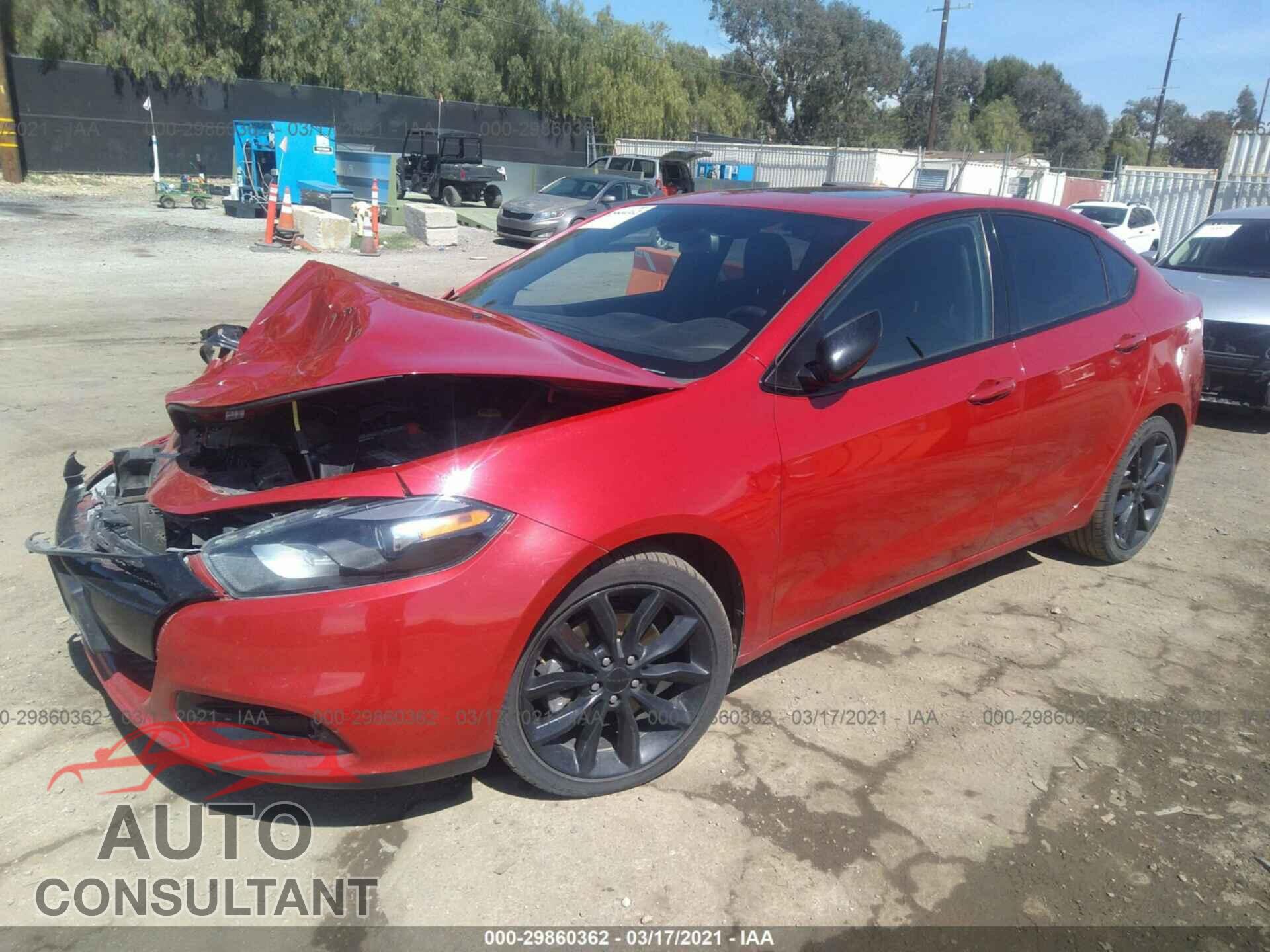 DODGE DART 2016 - 1C3CDFFA5GD818223