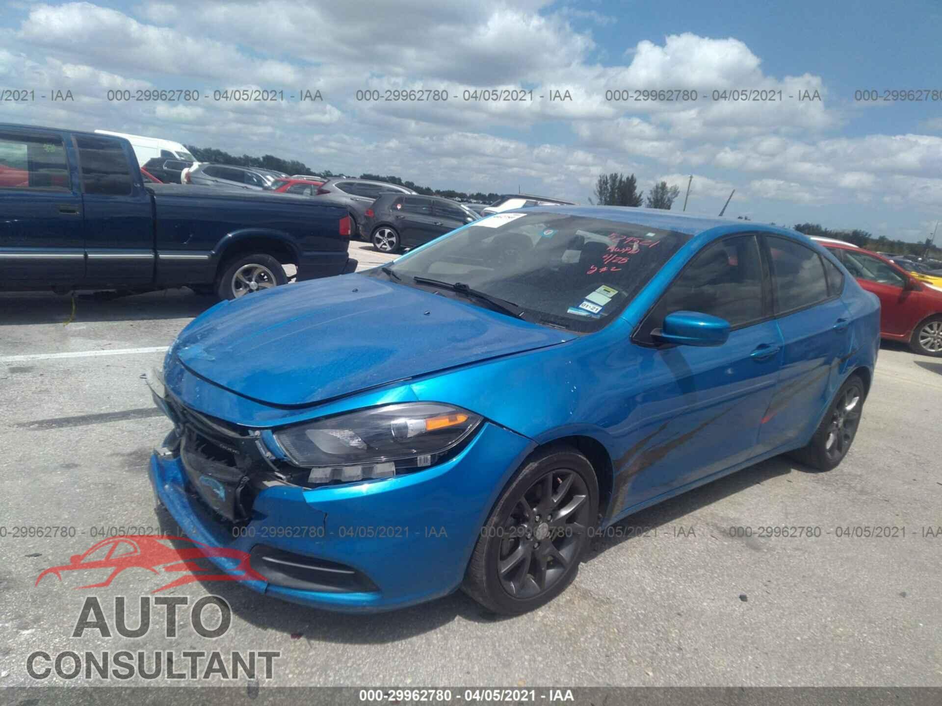 DODGE DART 2016 - 1C3CDFAA4GD529521