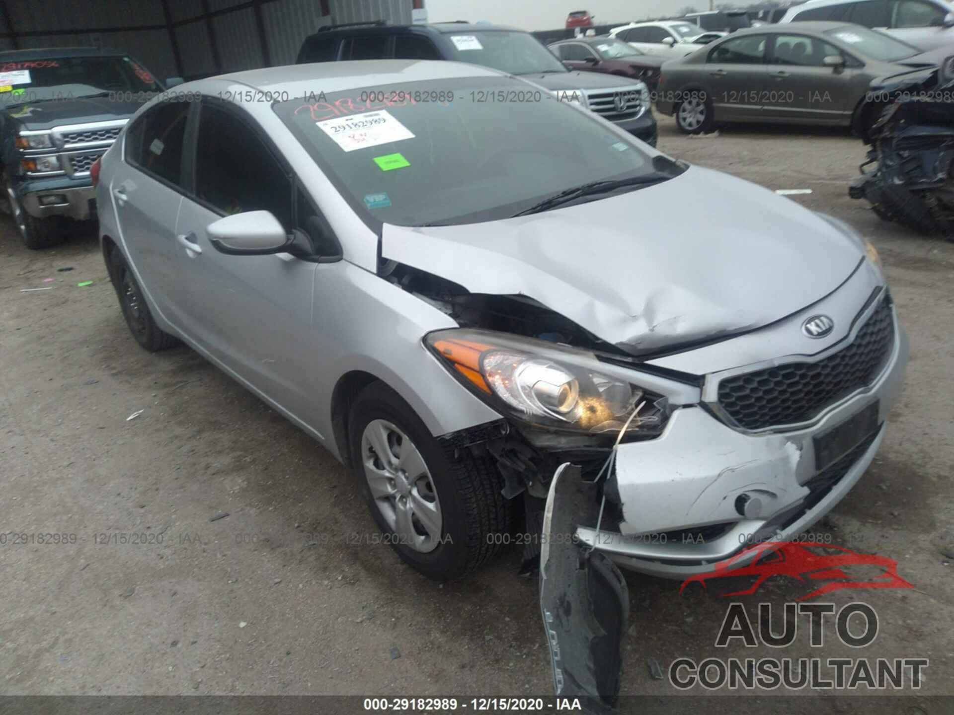 KIA FORTE 2016 - KNAFK4A69G5508539