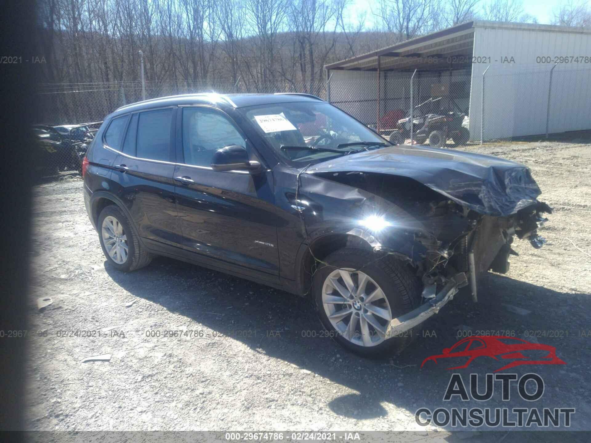 BMW X3 2016 - 5UXWX9C55G0D78280
