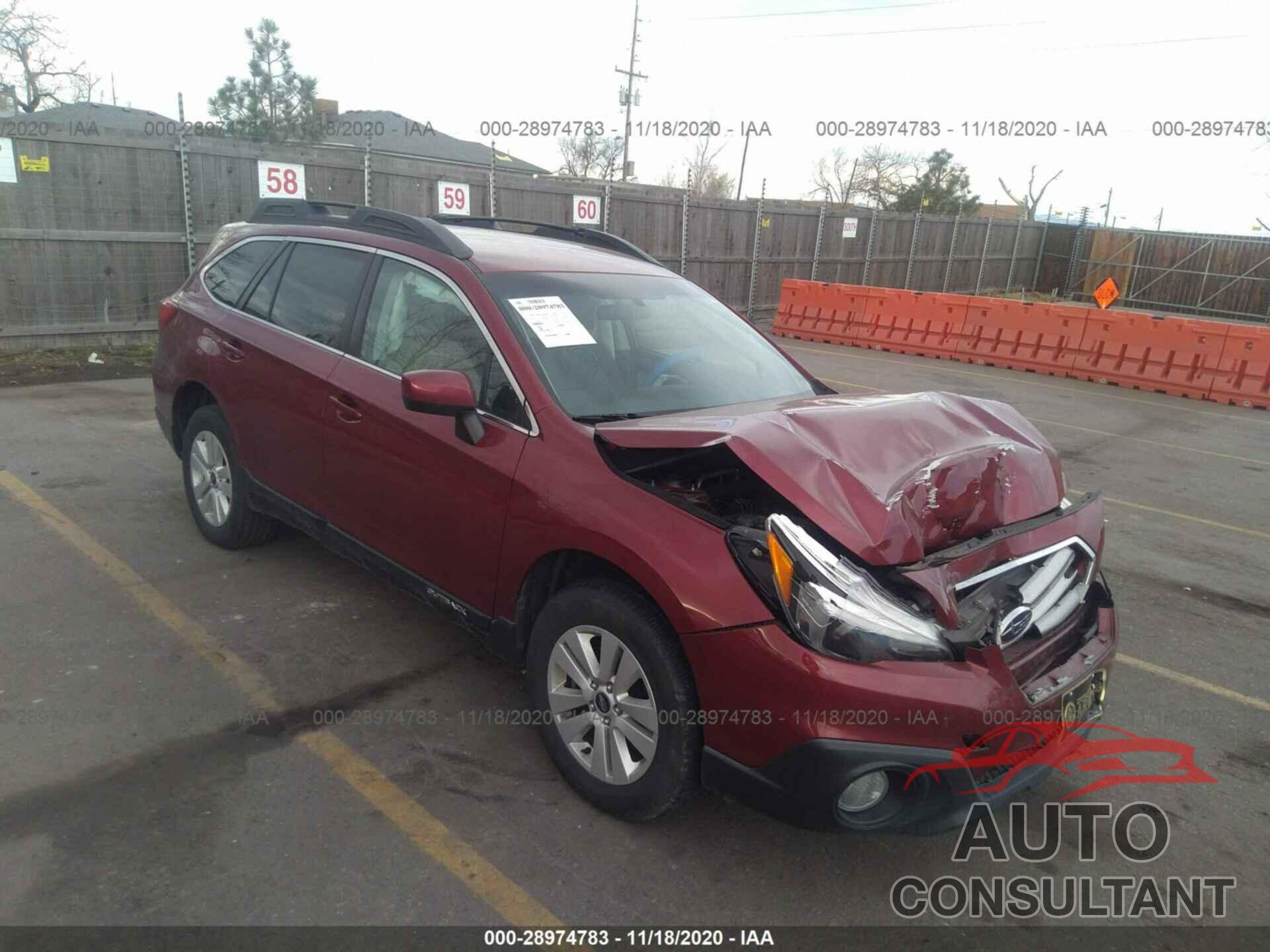 SUBARU OUTBACK 2017 - 4S4BSACC5H3393210