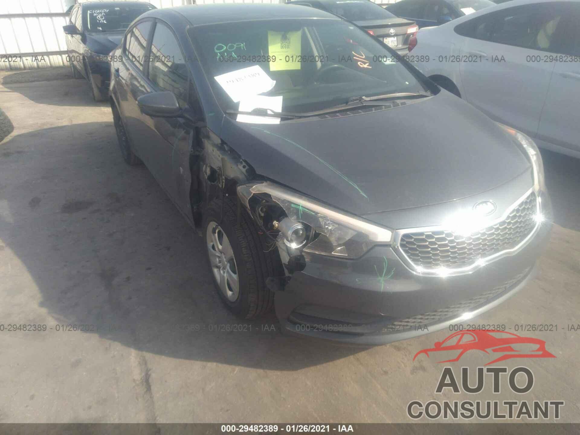 KIA FORTE 2016 - KNAFK4A6XG5510428