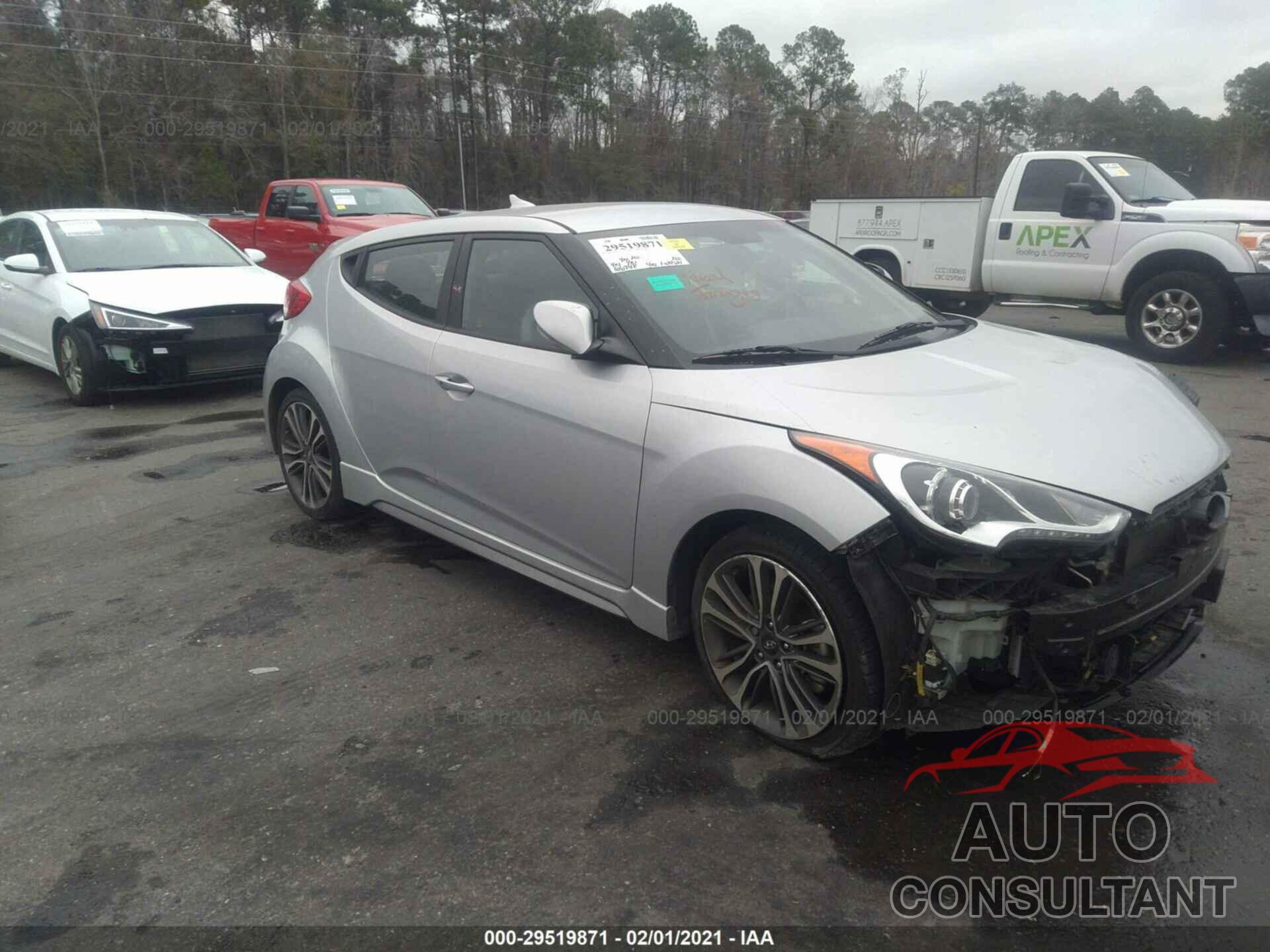 HYUNDAI VELOSTER 2016 - KMHTC6AE0GU303554