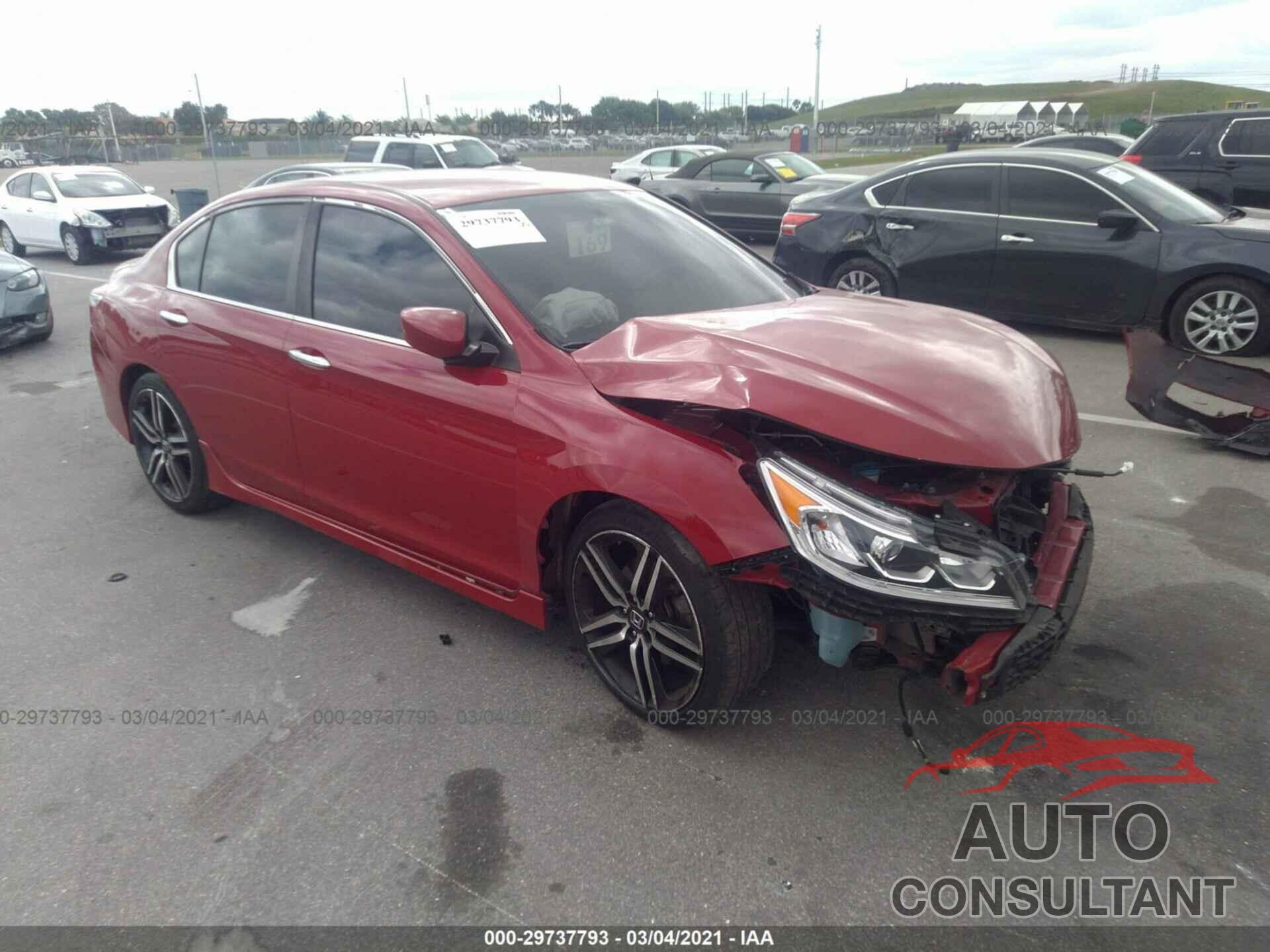HONDA ACCORD SEDAN 2016 - 1HGCR2F55GA027119