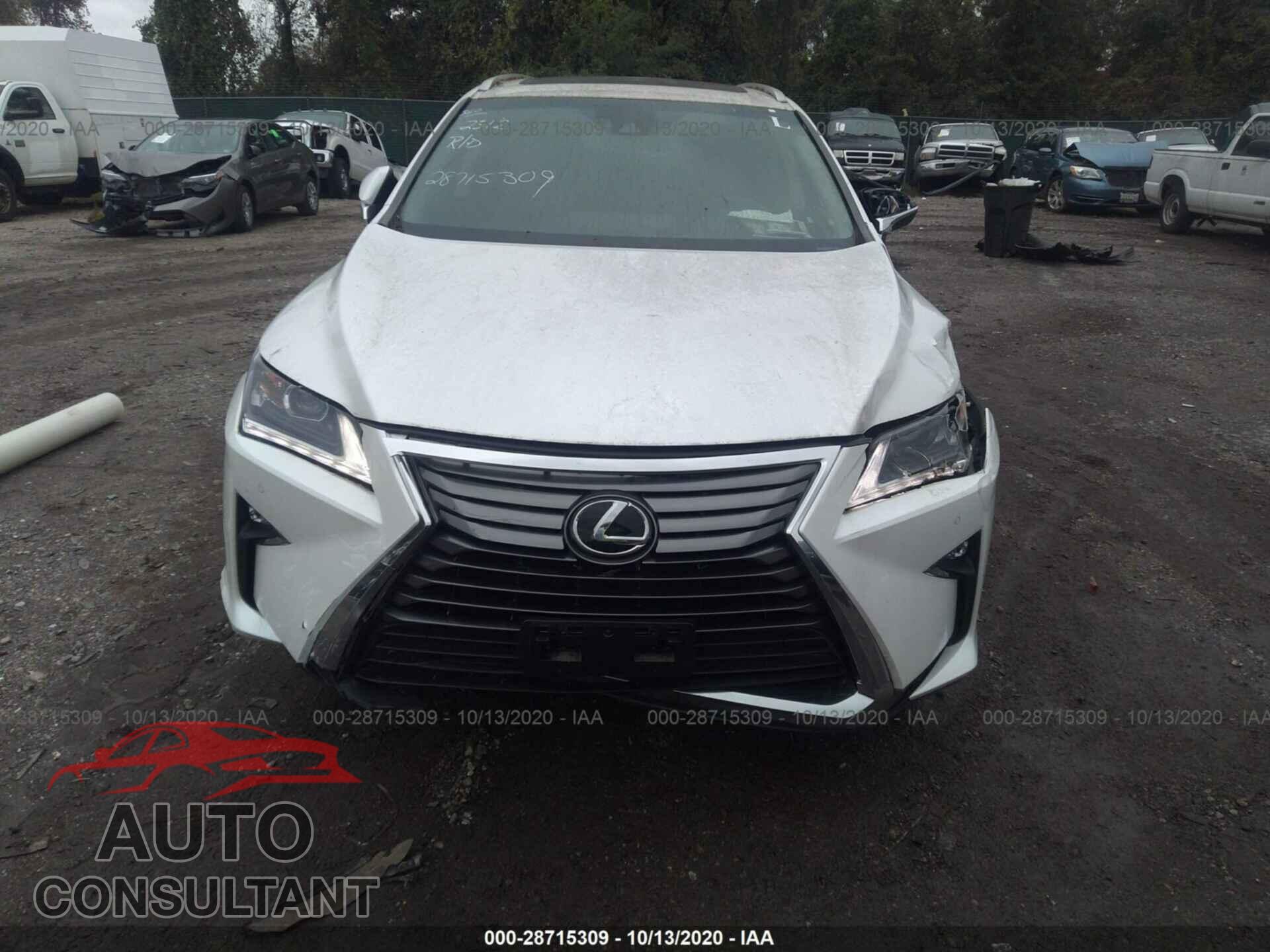 LEXUS RX 2019 - JTJDZKCA2K2016597