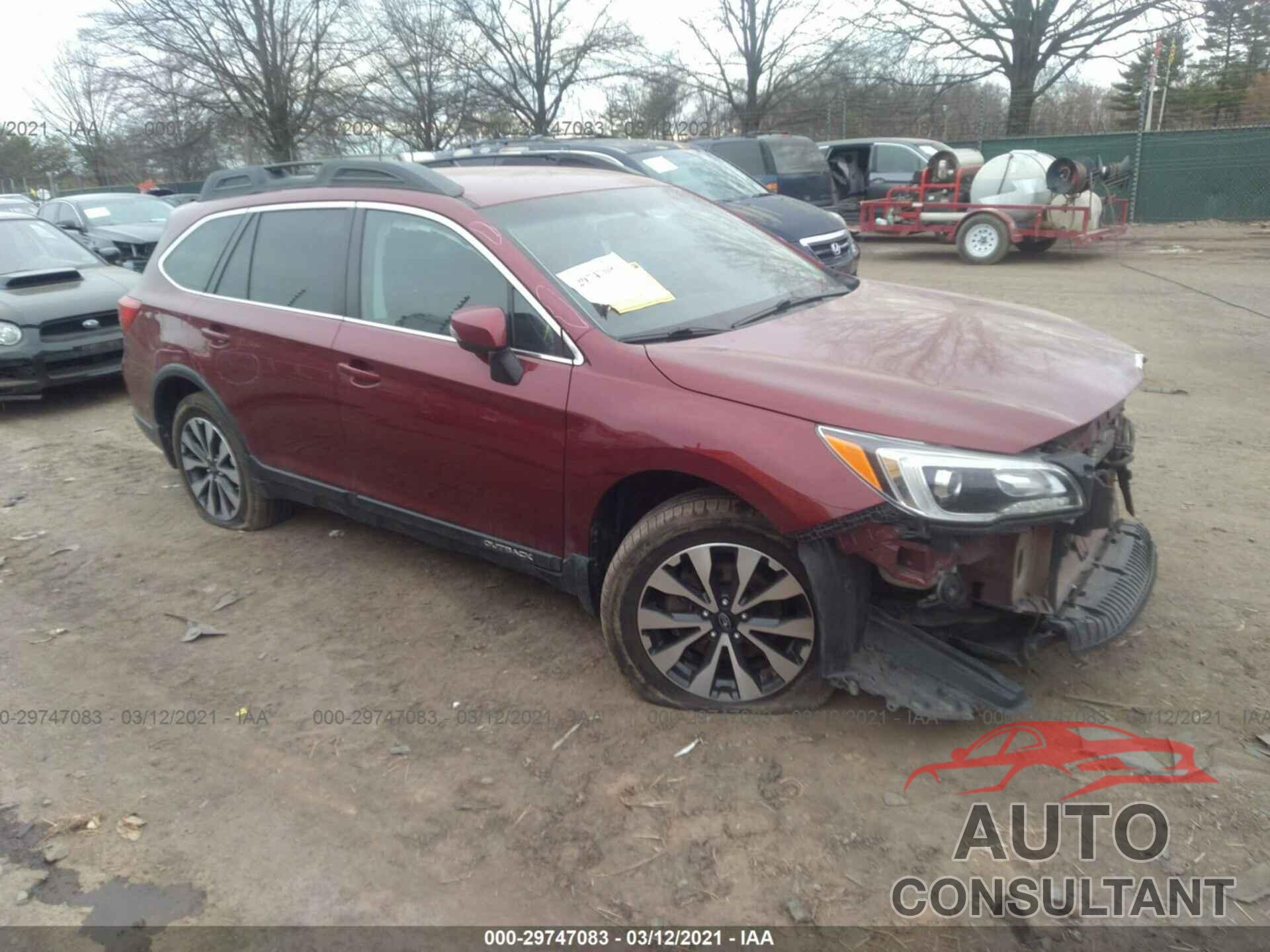 SUBARU OUTBACK 2016 - 4S4BSEJC0G3287403