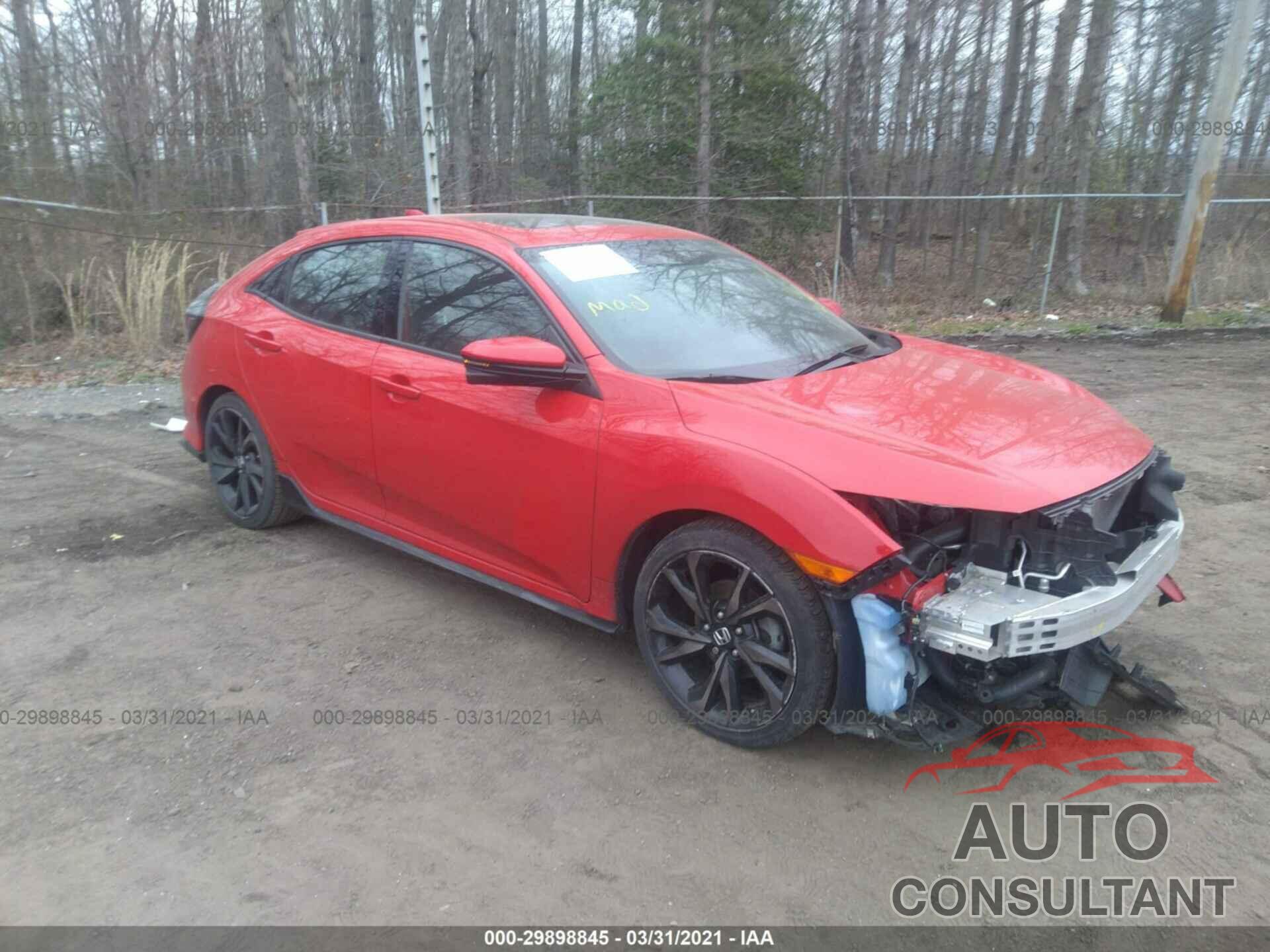 HONDA CIVIC HATCHBACK 2017 - SHHFK7H9XHU425303