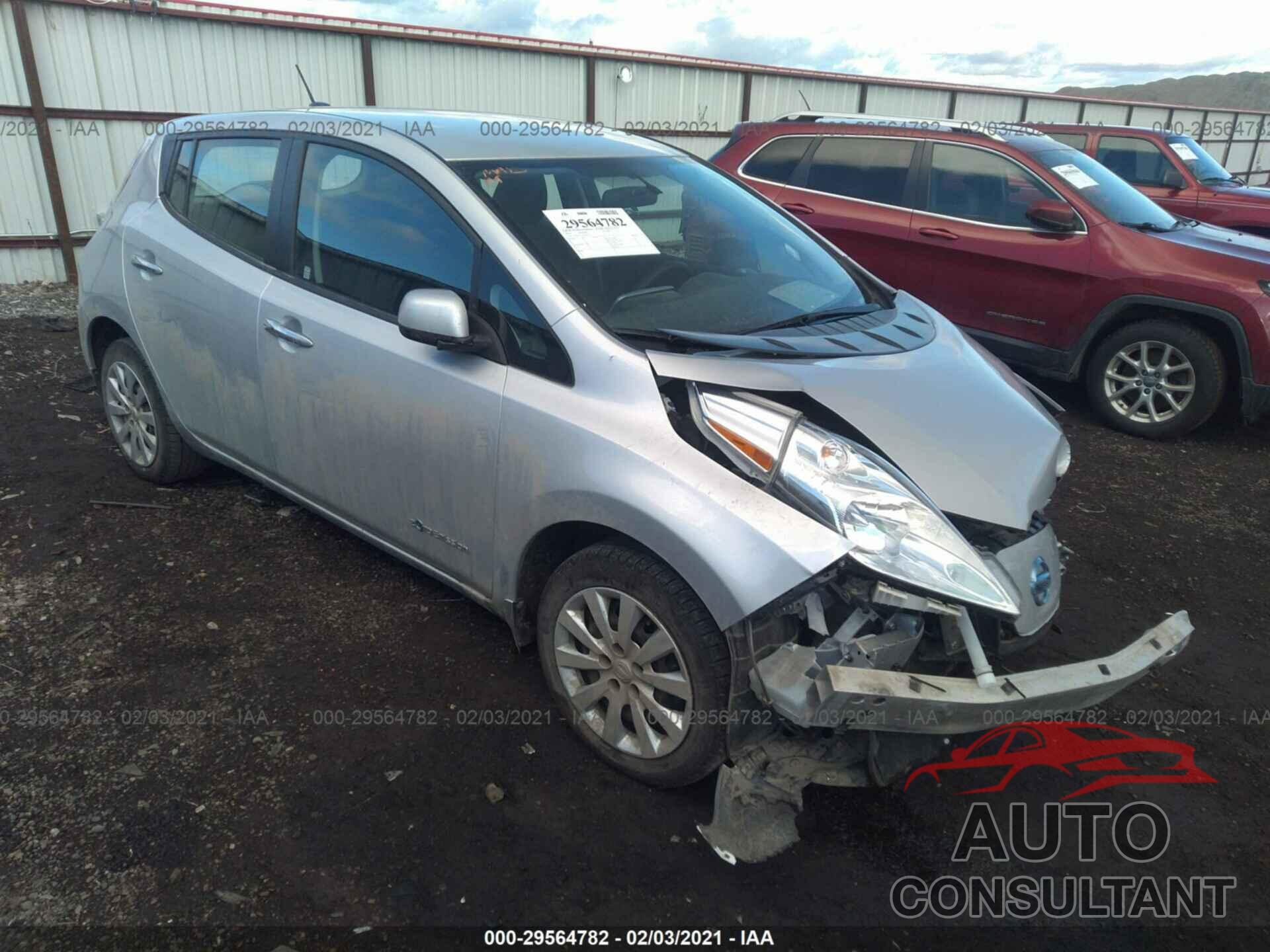 NISSAN LEAF 2016 - 1N4BZ0CP1GC314312