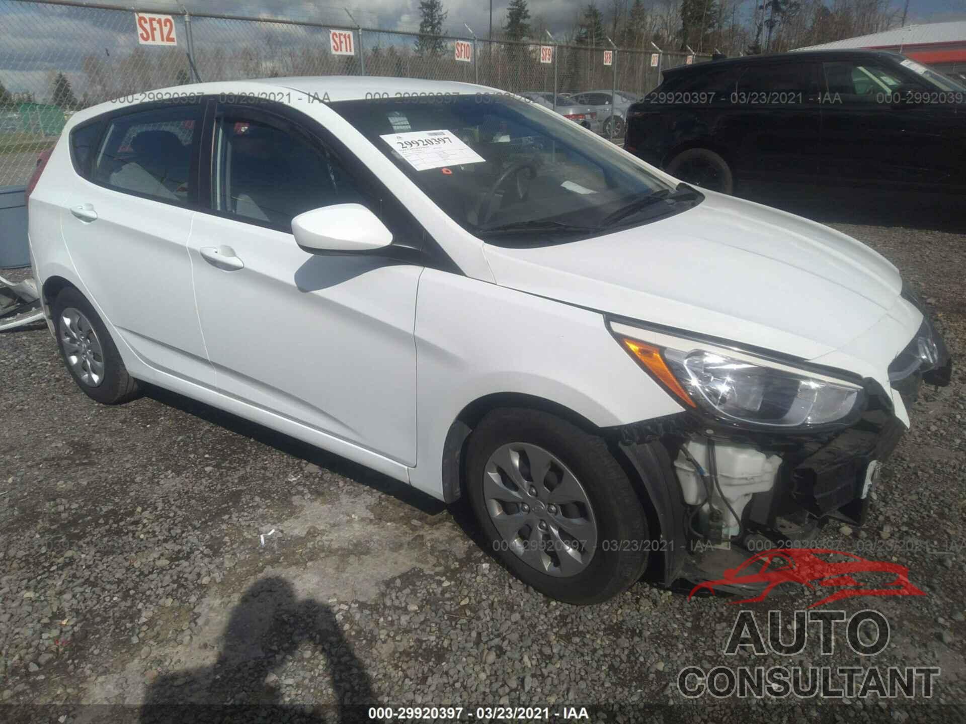HYUNDAI ACCENT 2016 - KMHCT5AE7GU241130
