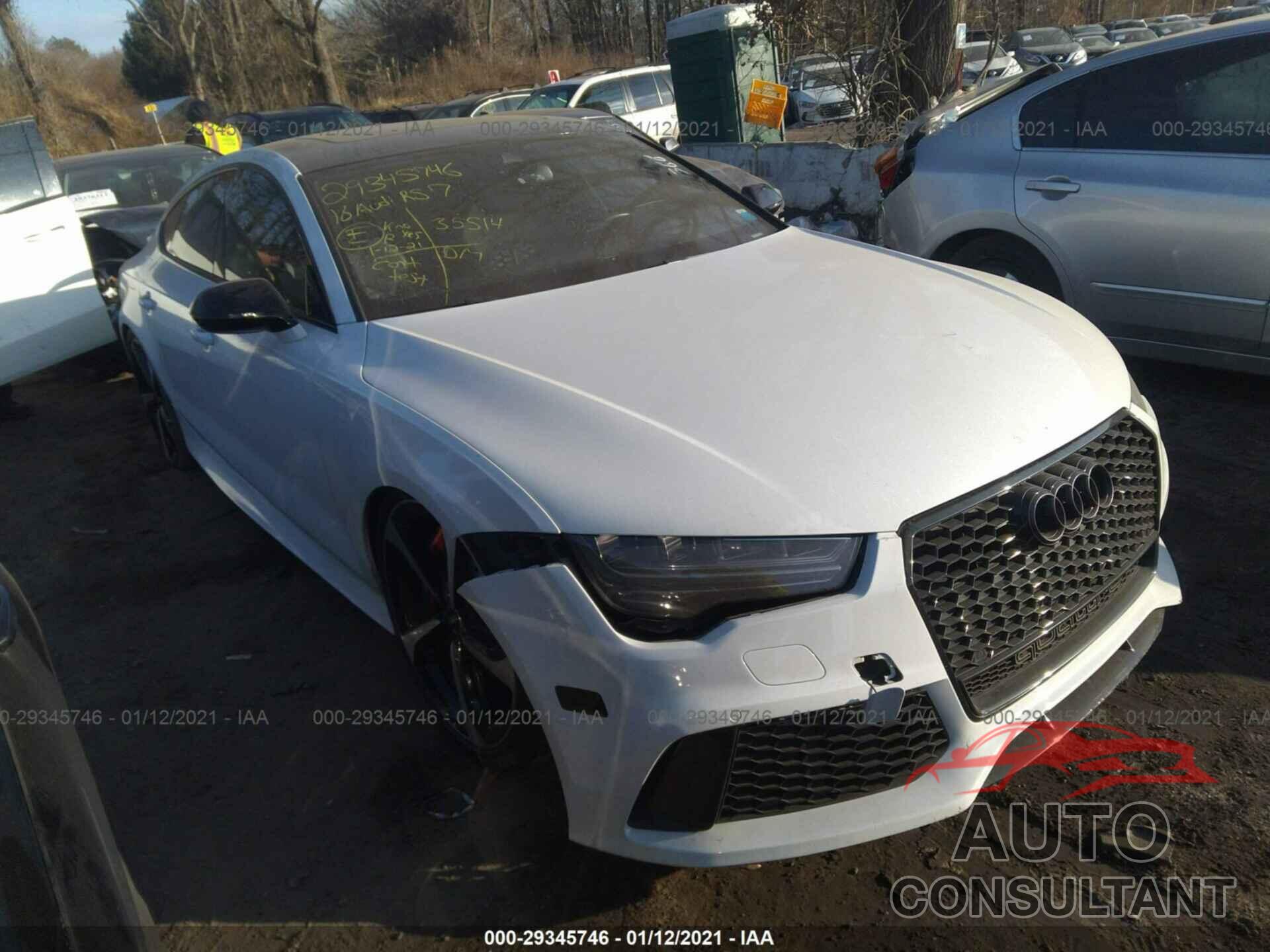 AUDI RS 7 2016 - WUAW2AFC1GN901096