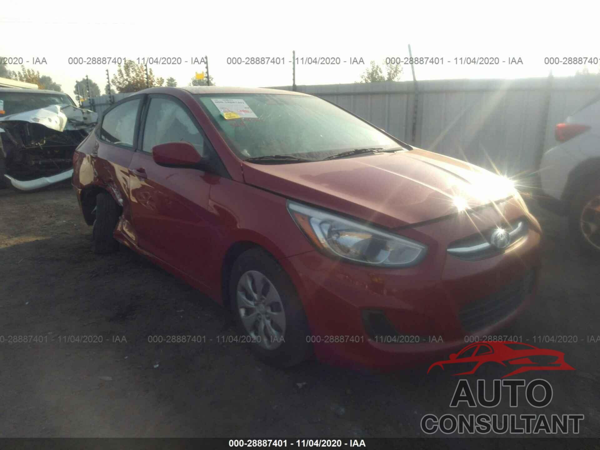 HYUNDAI ACCENT 2017 - KMHCT4AE0HU294134