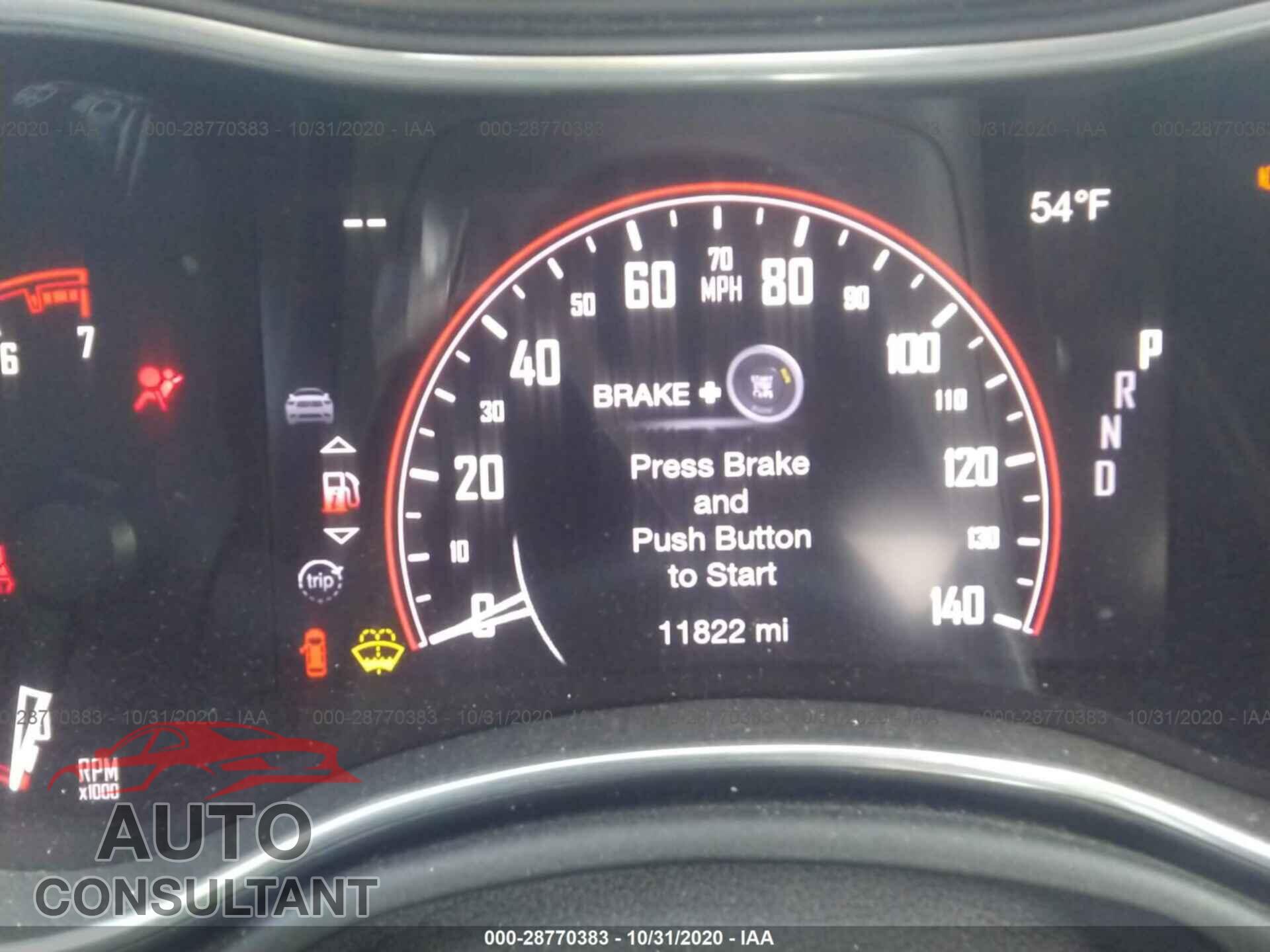 DODGE DURANGO 2019 - 1C4RDJAG5KC799109