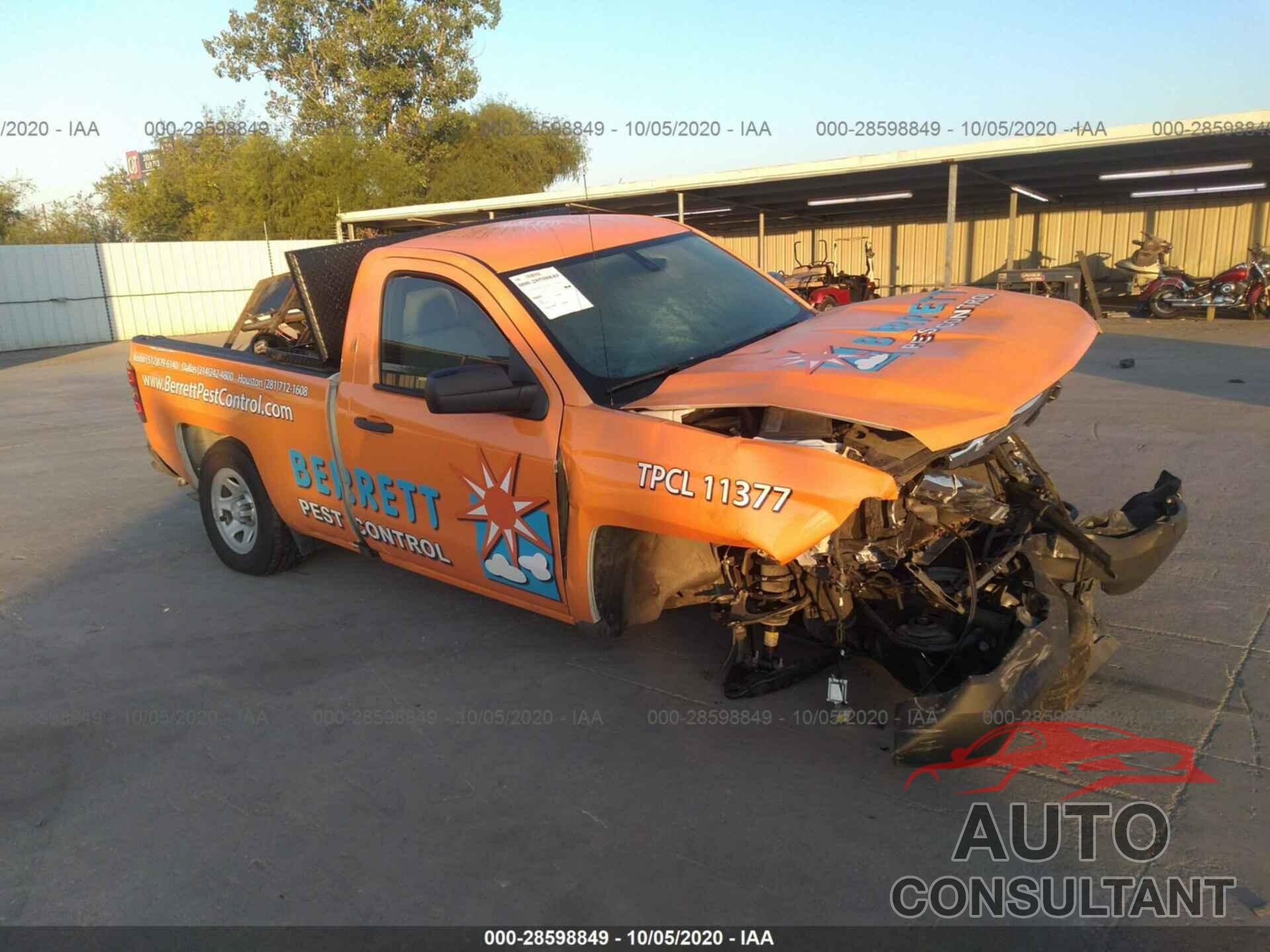 CHEVROLET SILVERADO 1500 2016 - 1GCNCNEH7GZ356038