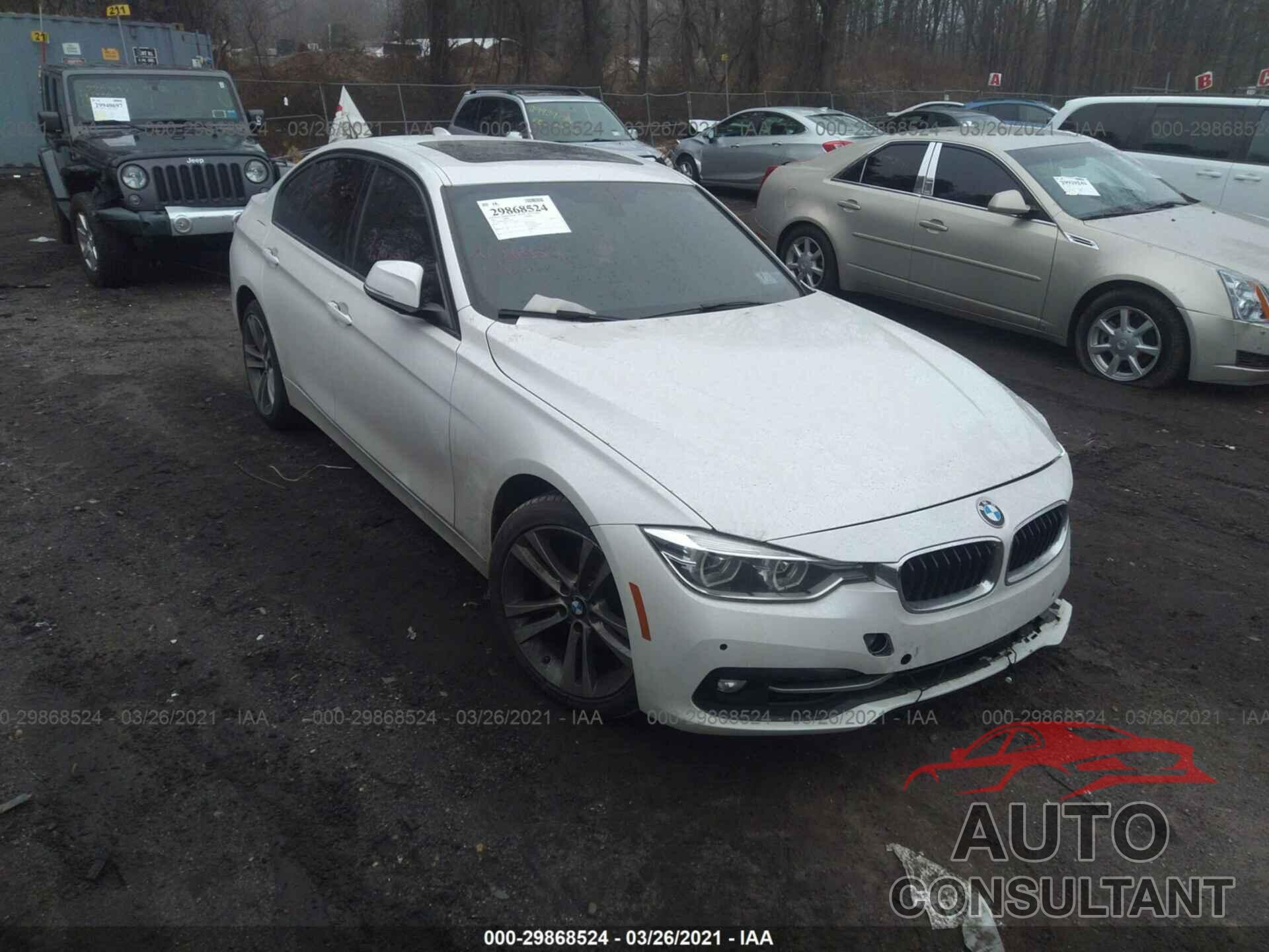 BMW 3 SERIES 2016 - WBA8E9G58GNU29326