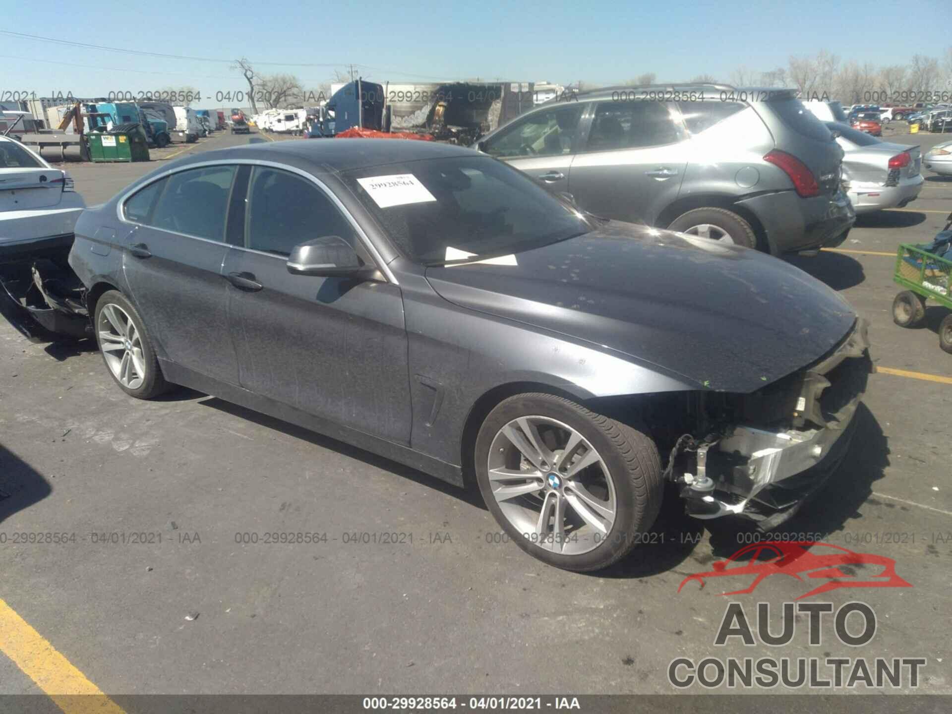 BMW 4 SERIES 2018 - WBA4J1C58JBG77752