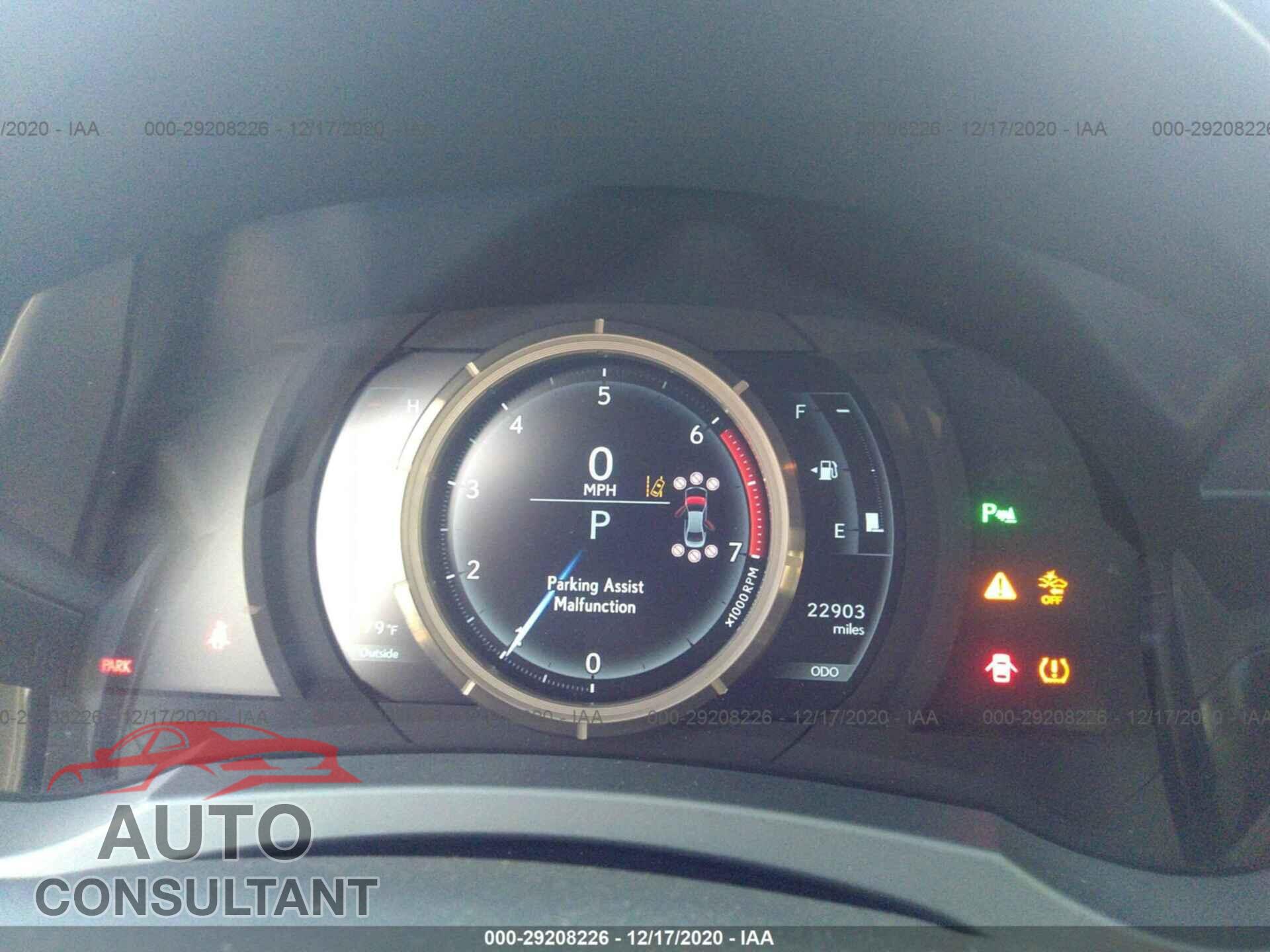 LEXUS IS 2019 - JTHBA1D22K5096192
