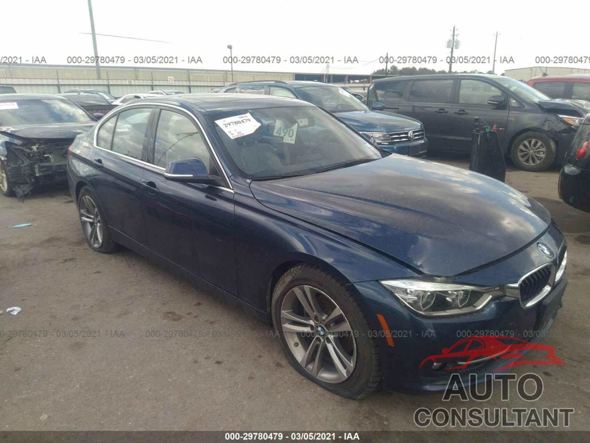 BMW 3 SERIES 2017 - WBA8B9C53HK884571