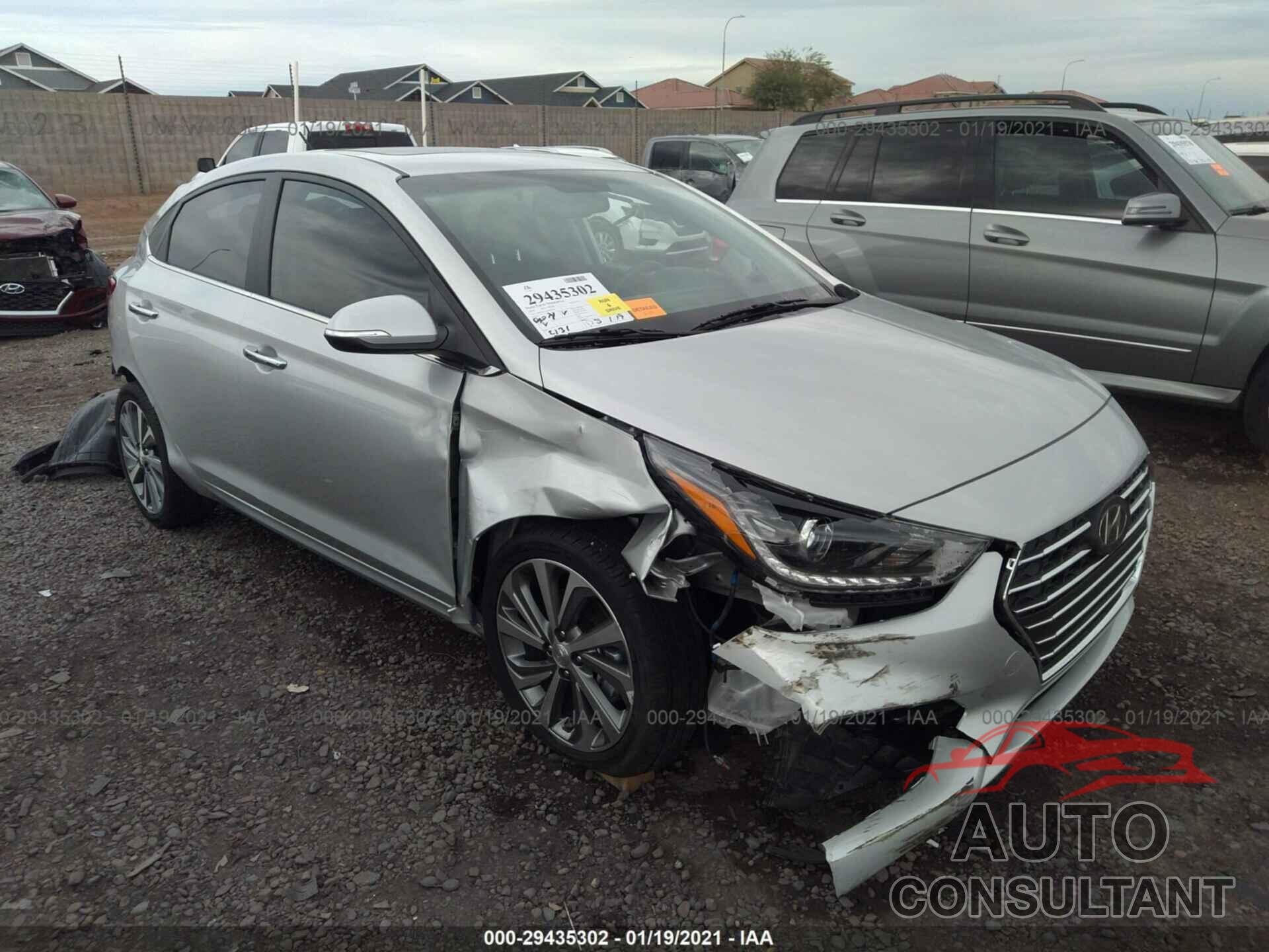 HYUNDAI ACCENT 2018 - 3KPC34A38JE035169