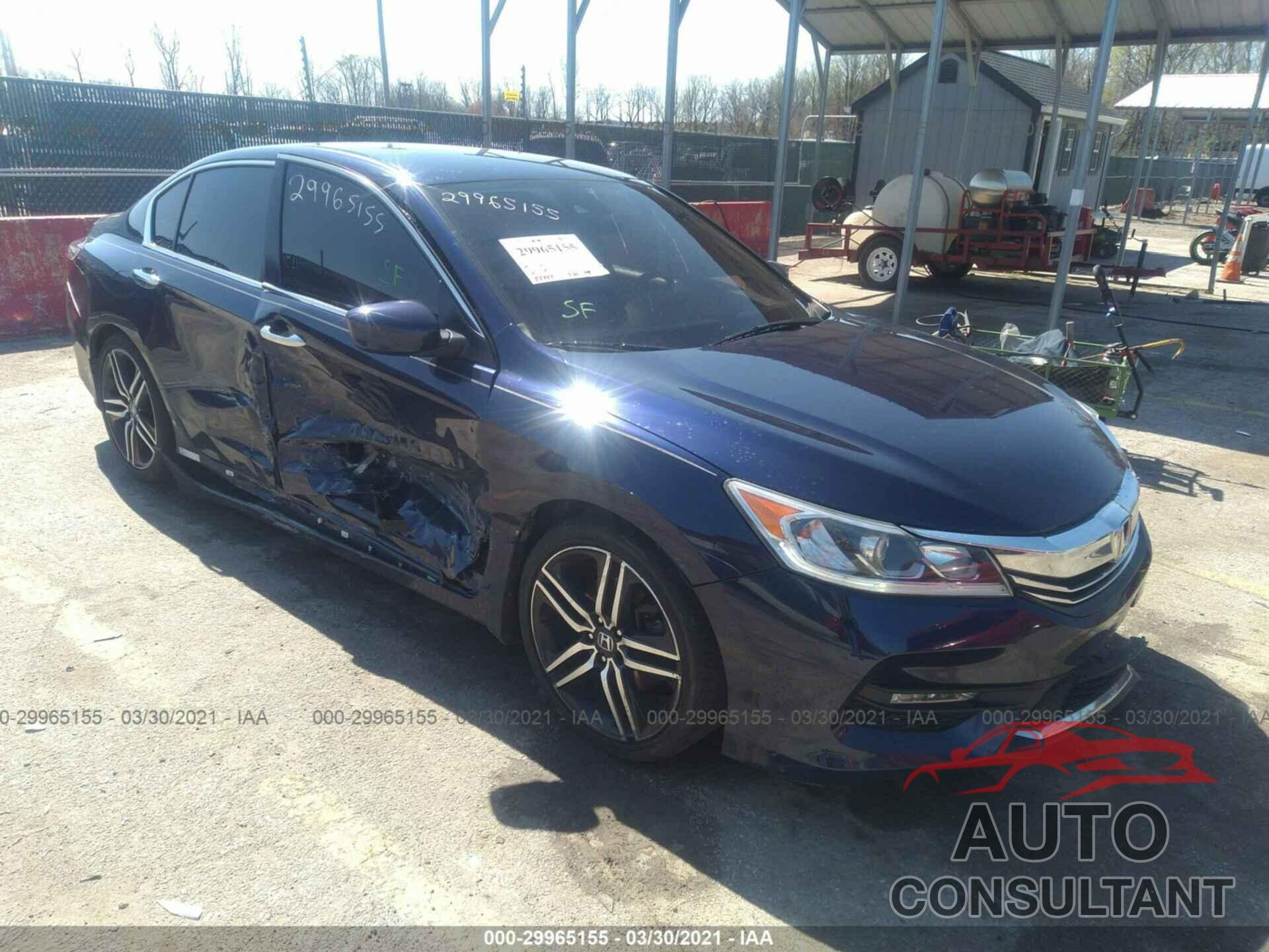 HONDA ACCORD SEDAN 2016 - 1HGCR2F69GA185956