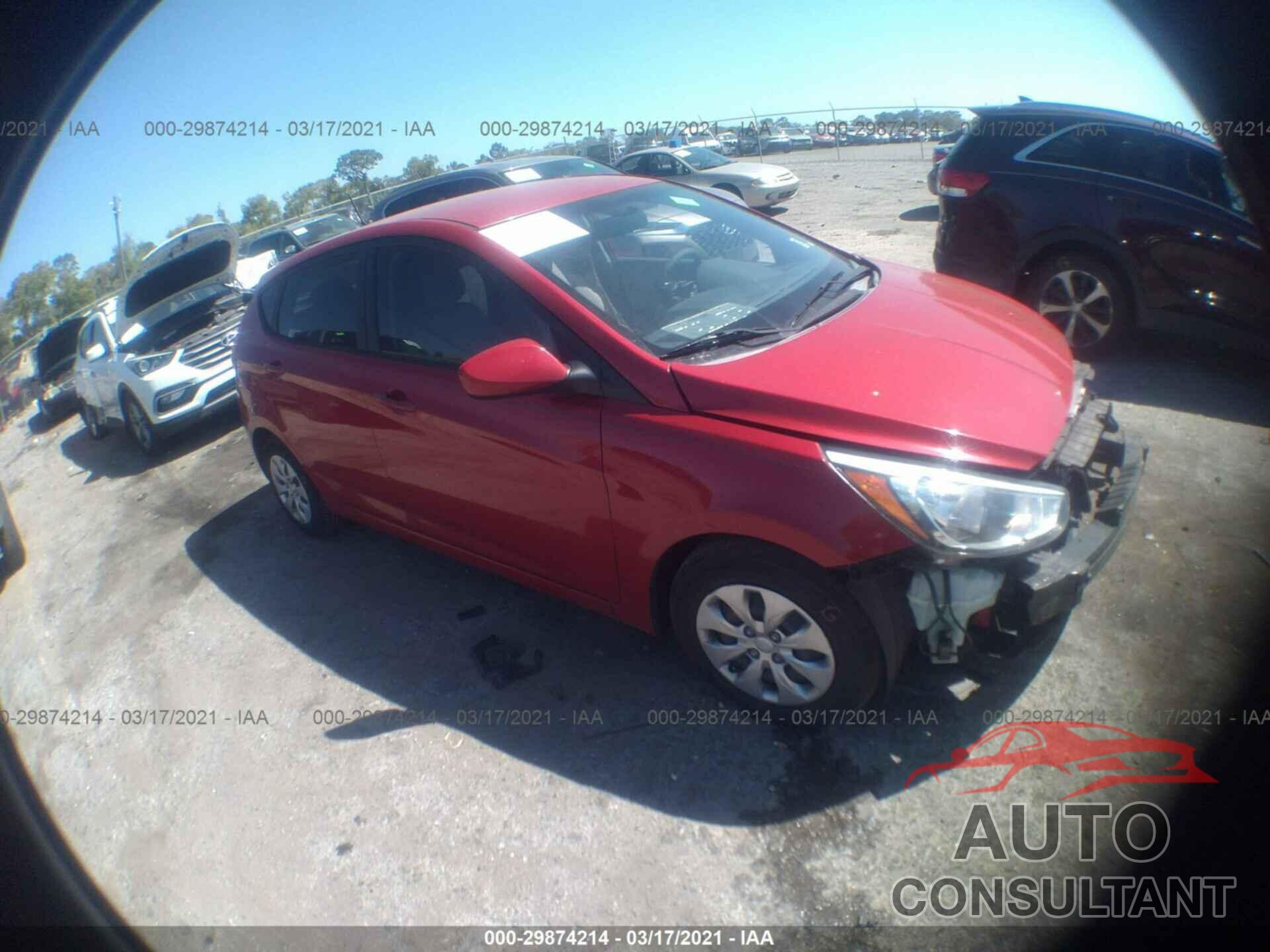 HYUNDAI ACCENT 2016 - KMHCT5AE3GU237088