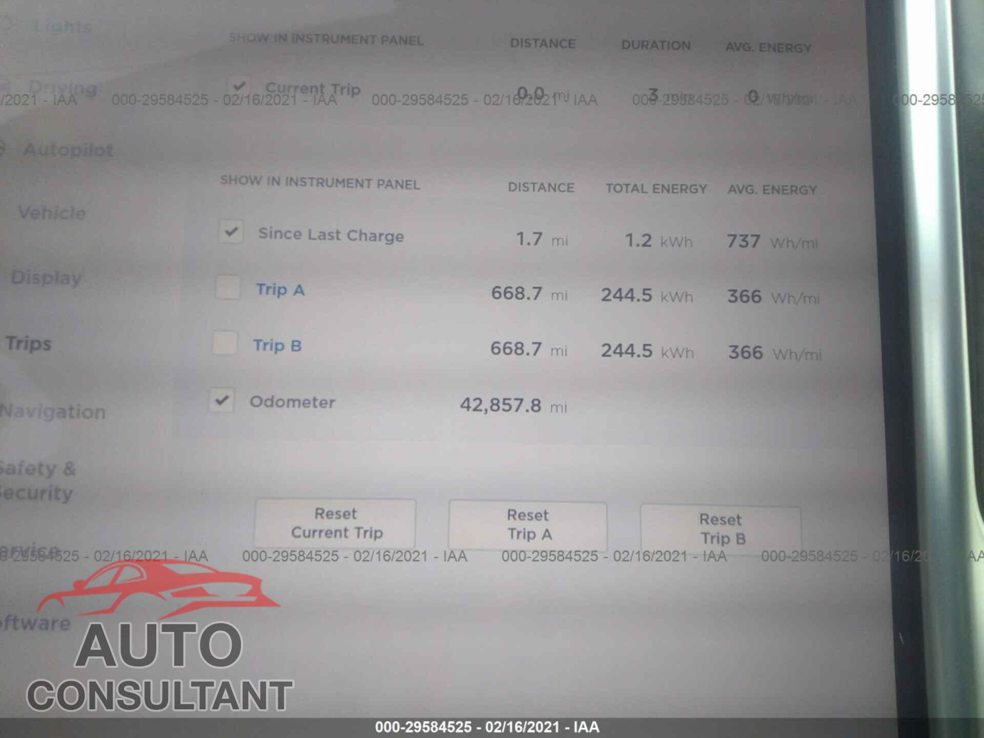TESLA MODEL S 2017 - 5YJSA1E28HF190391