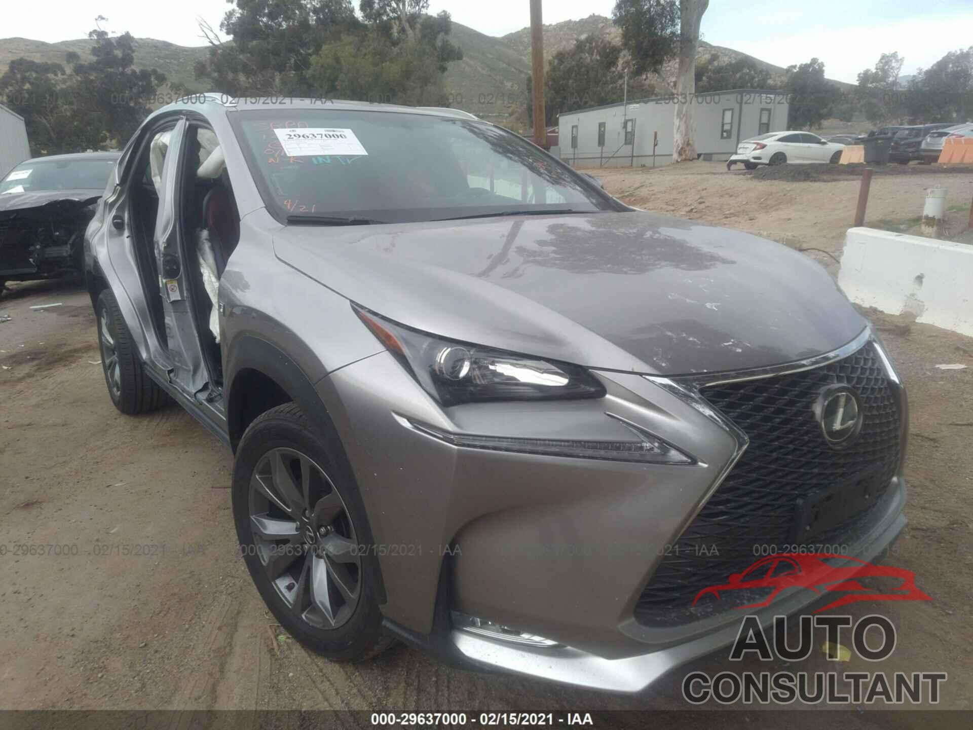 LEXUS NX 2017 - JTJYARBZ6H2064590