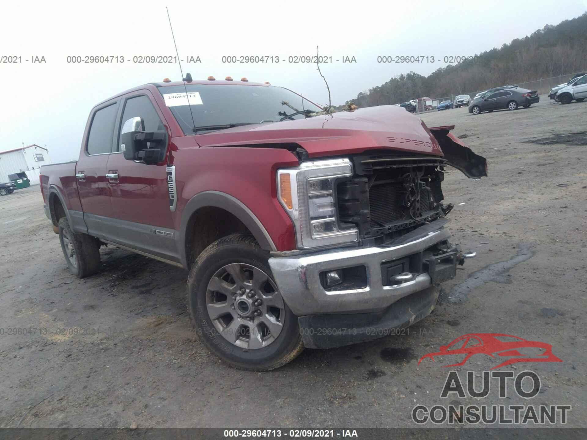 FORD SUPER DUTY F-250 SRW 2019 - 1FT7W2BT7KEG32807