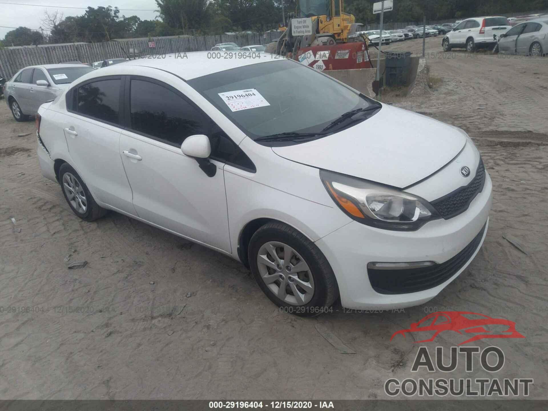 KIA RIO 2016 - KNADM4A3XG6664171