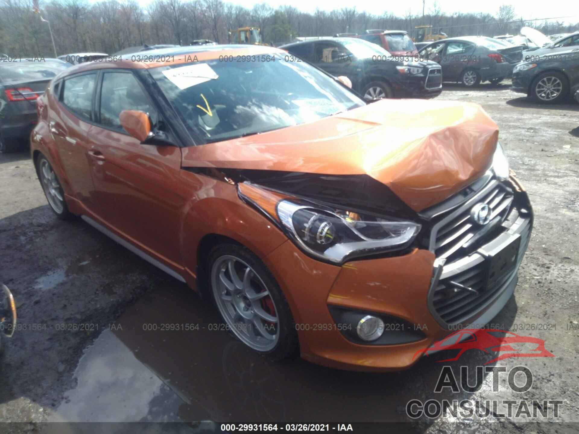 HYUNDAI VELOSTER 2016 - KMHTC6AE8GU272022