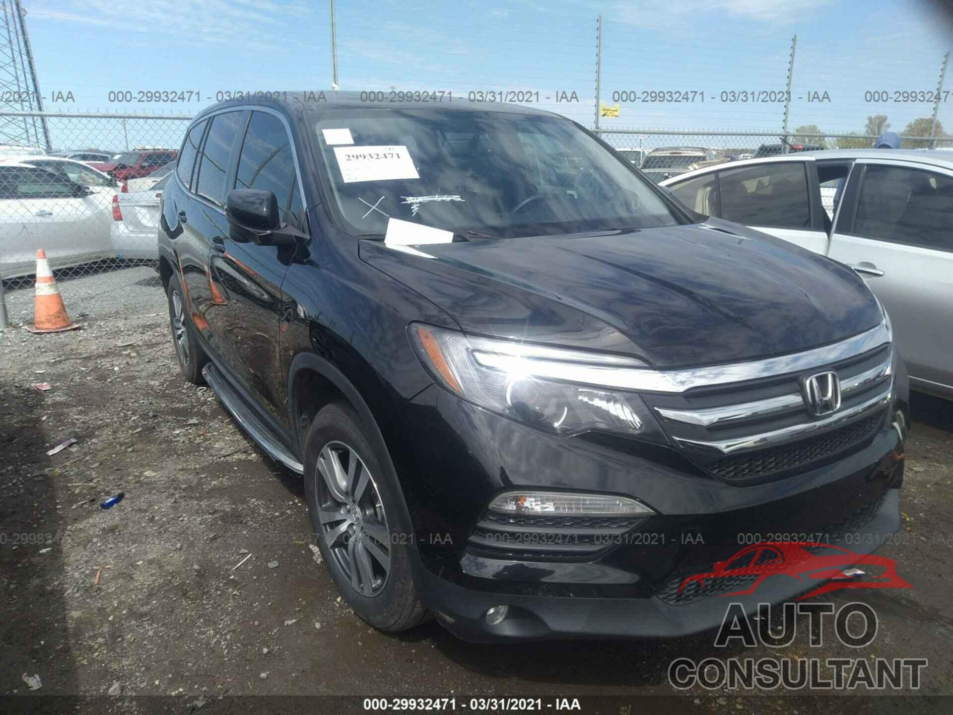 HONDA PILOT 2017 - 5FNYF6H84HB050721