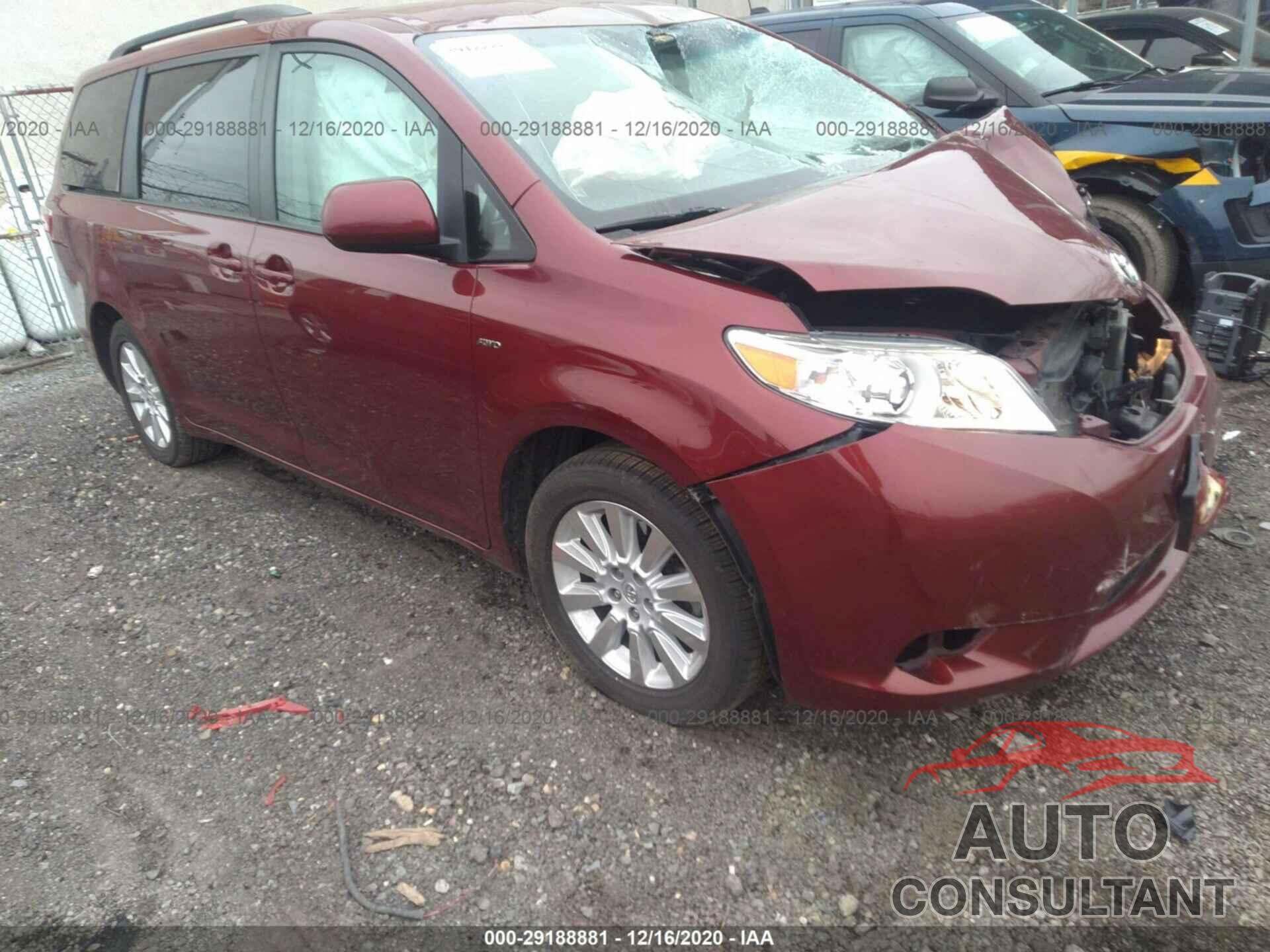 TOYOTA SIENNA 2016 - 5TDJK3DC8GS134556