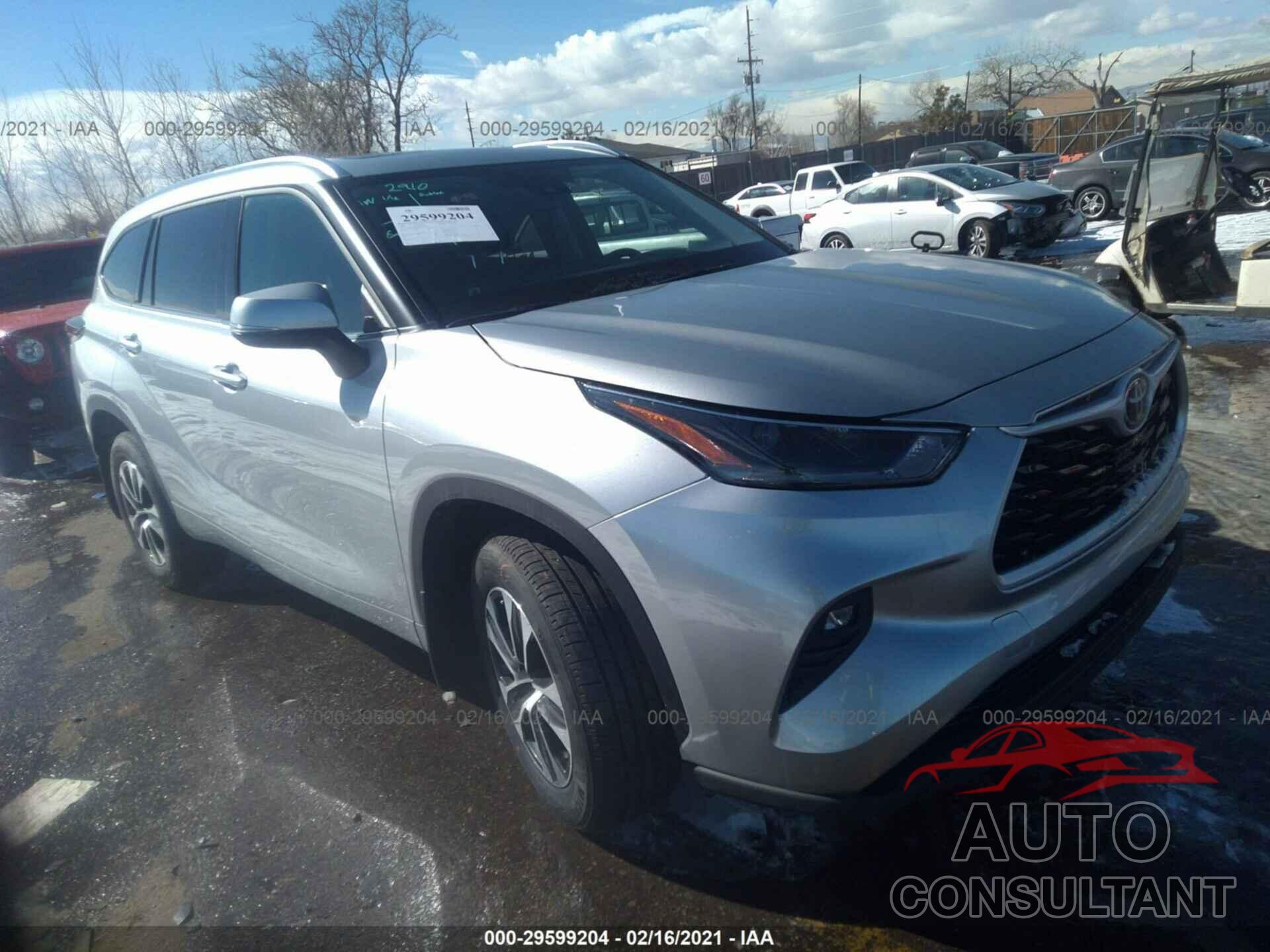 TOYOTA HIGHLANDER 2021 - 5TDGZRBH9MS073107