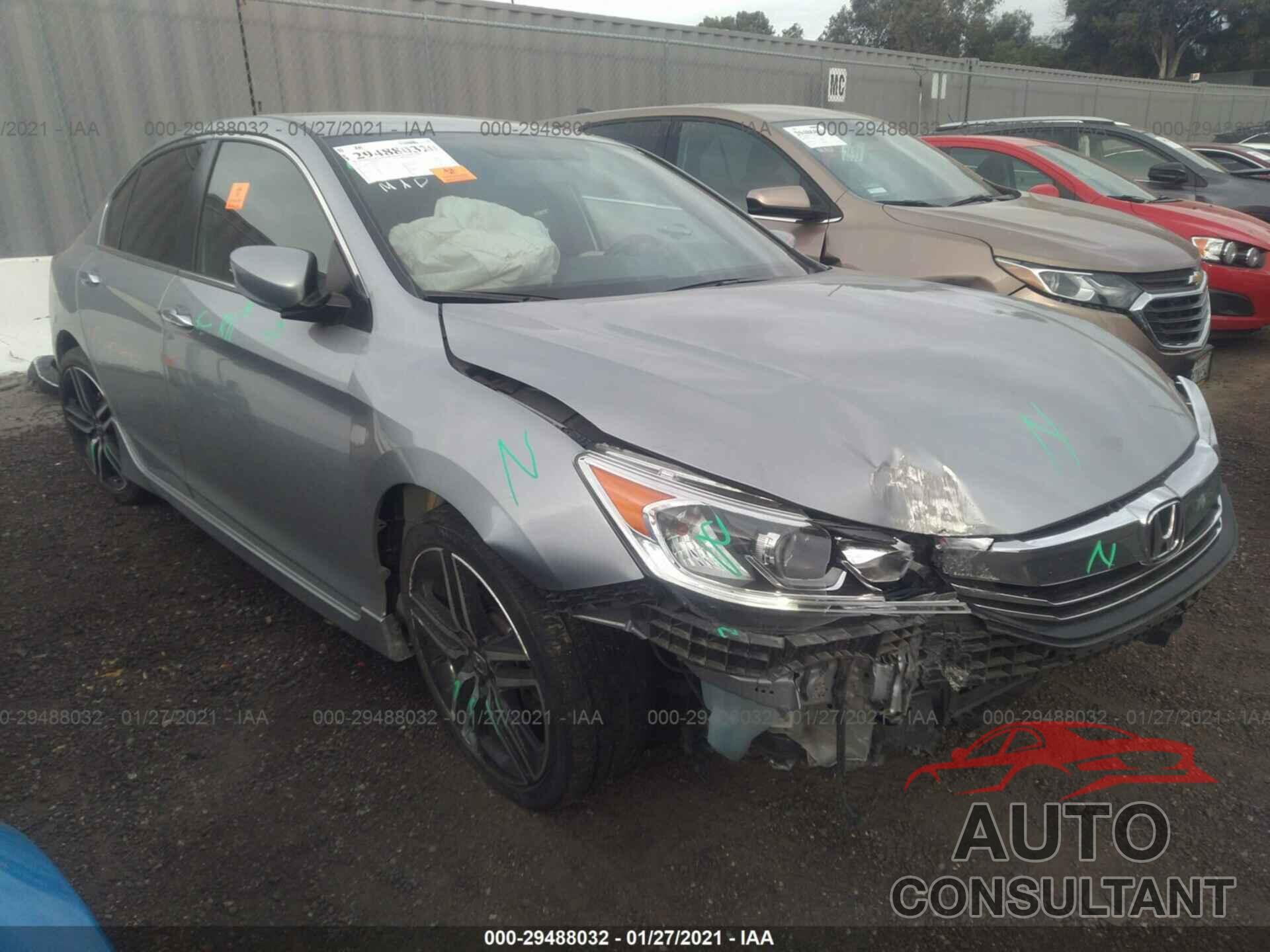 HONDA ACCORD SEDAN 2016 - 1HGCR2F58GA145570