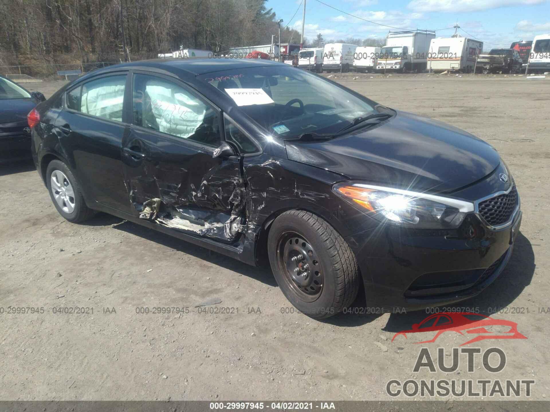 KIA FORTE 2016 - KNAFK4A60G5618363