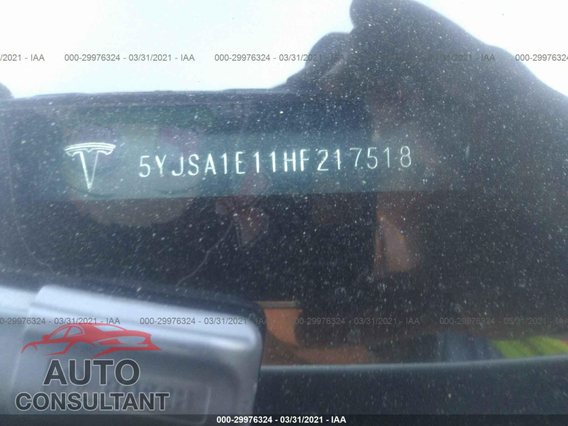TESLA MODEL S 2017 - 5YJSA1E11HF217518