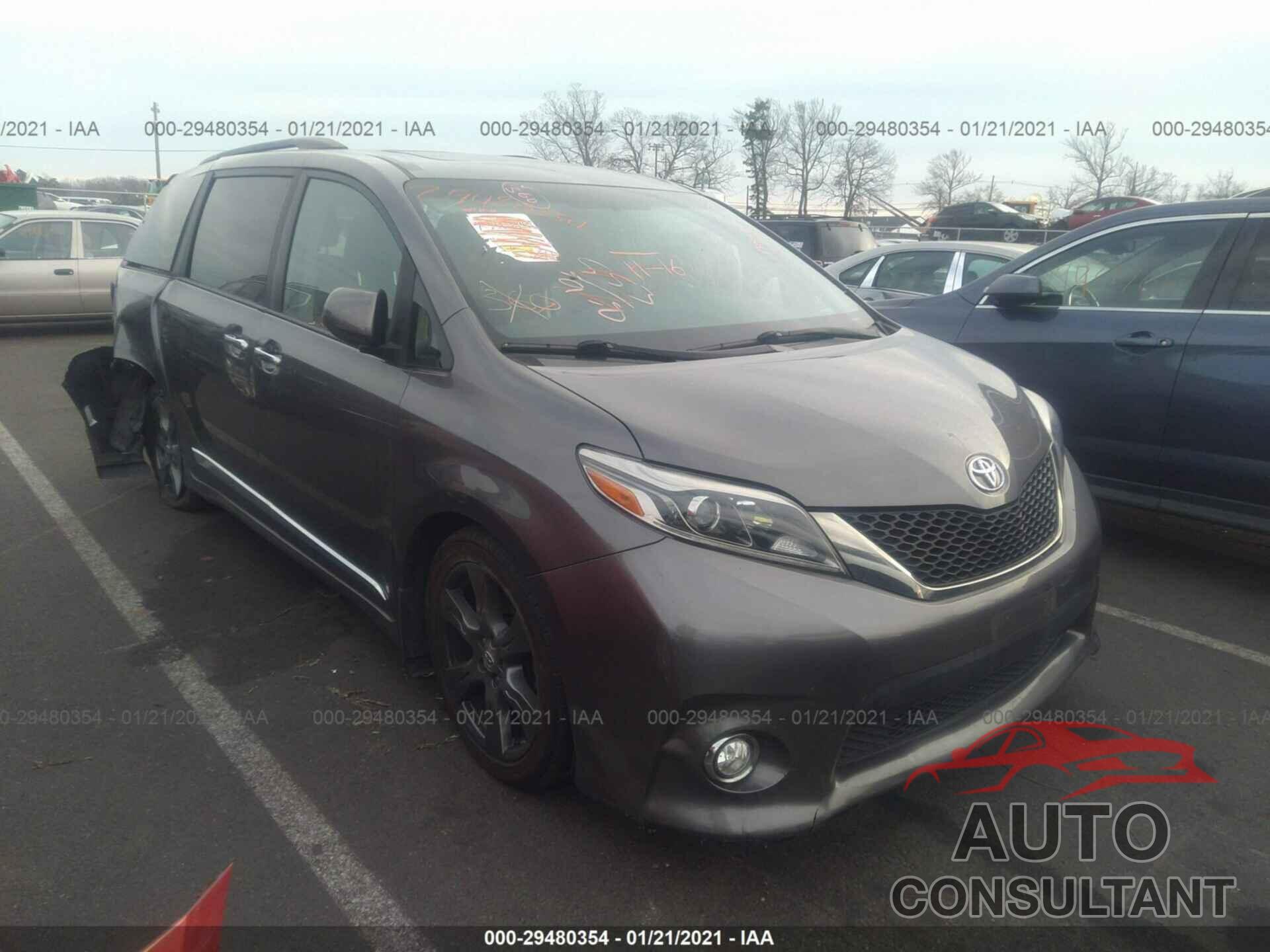 TOYOTA SIENNA 2017 - 5TDXZ3DCXHS806916