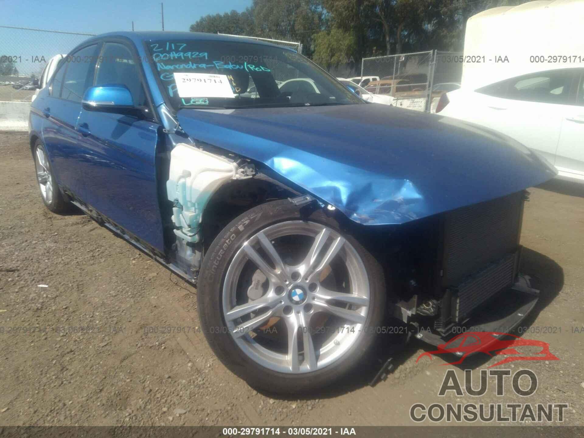 BMW 3 SERIES 2016 - WBA8E9G5XGNU28405
