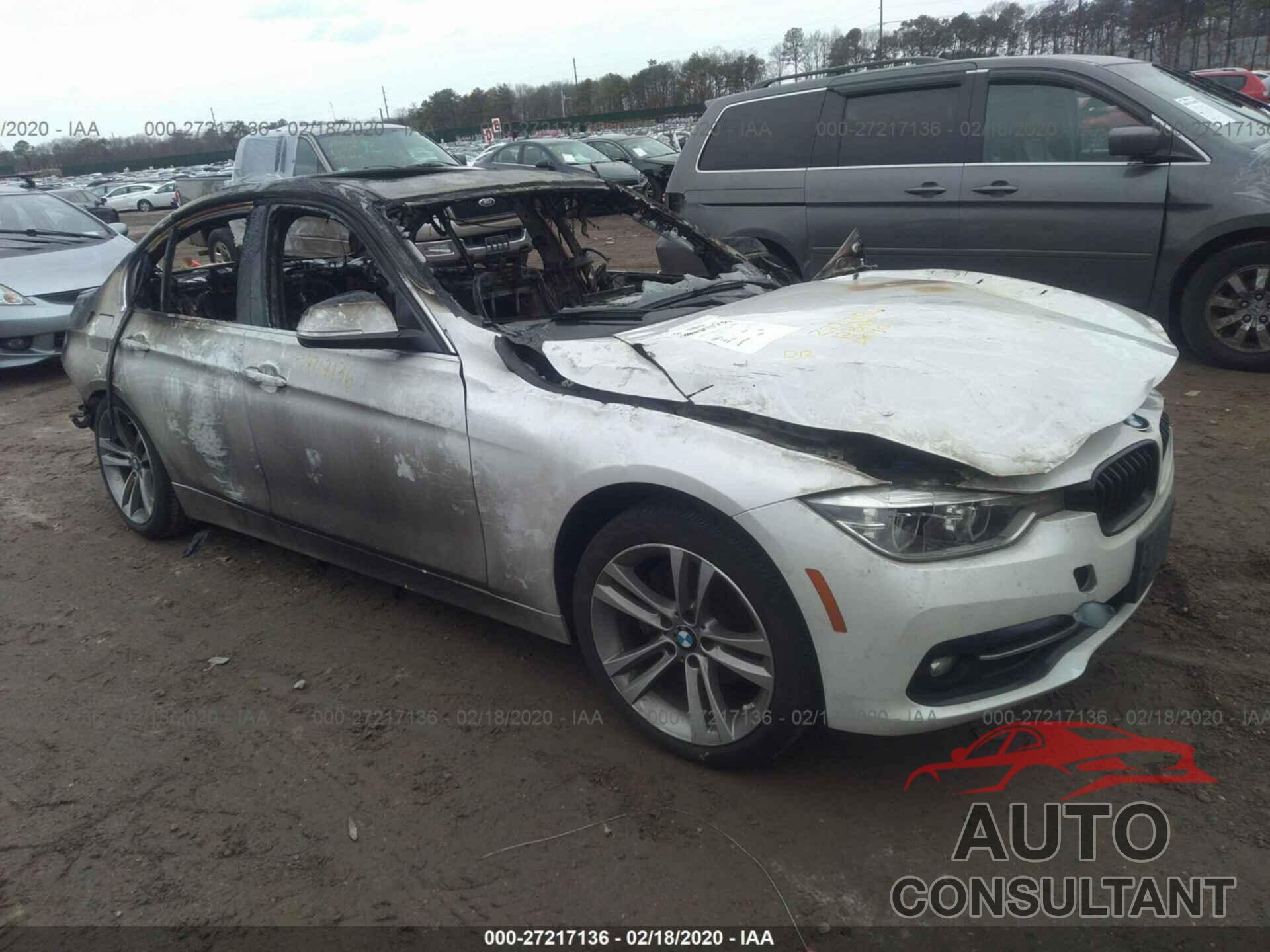 BMW 3 SERIES 2017 - WBA8D9G52HNU60852