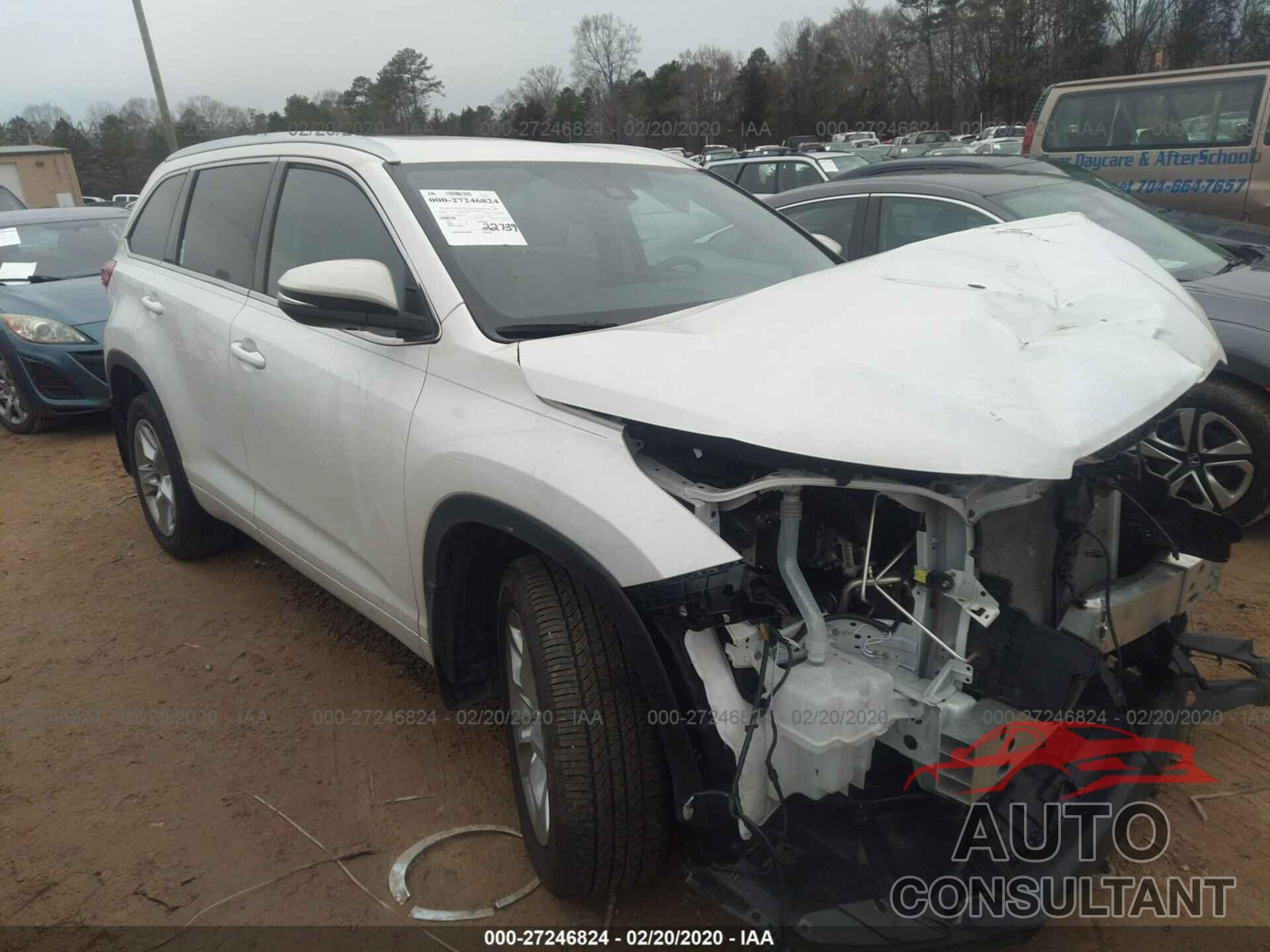 TOYOTA HIGHLANDER 2019 - 5TDDZRFH8KS987701