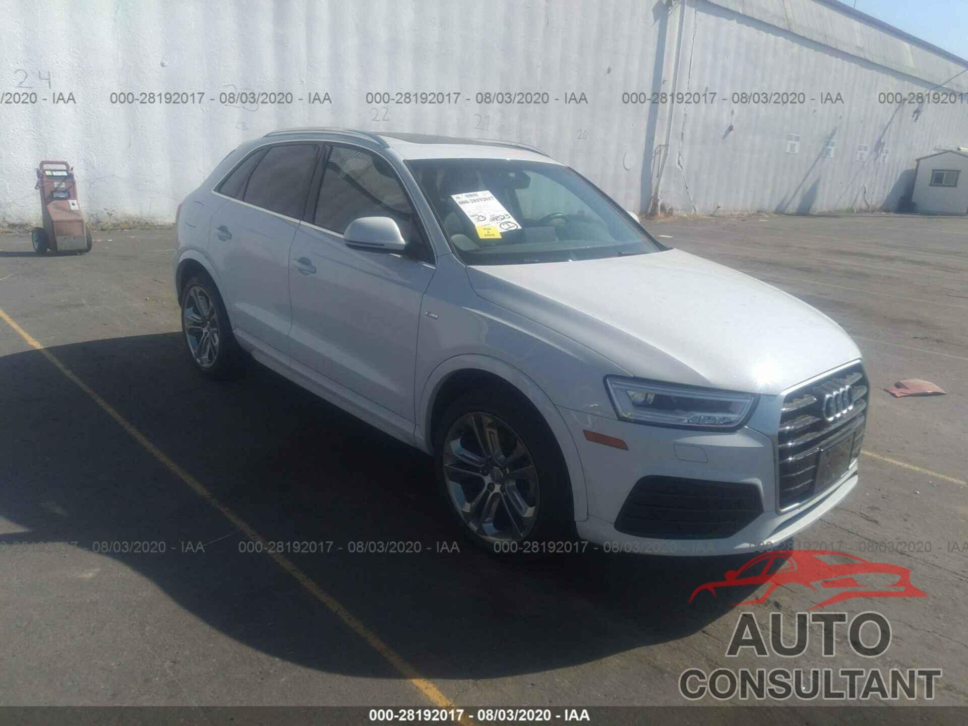 AUDI Q3 2016 - WA1GFCFS8GR012940