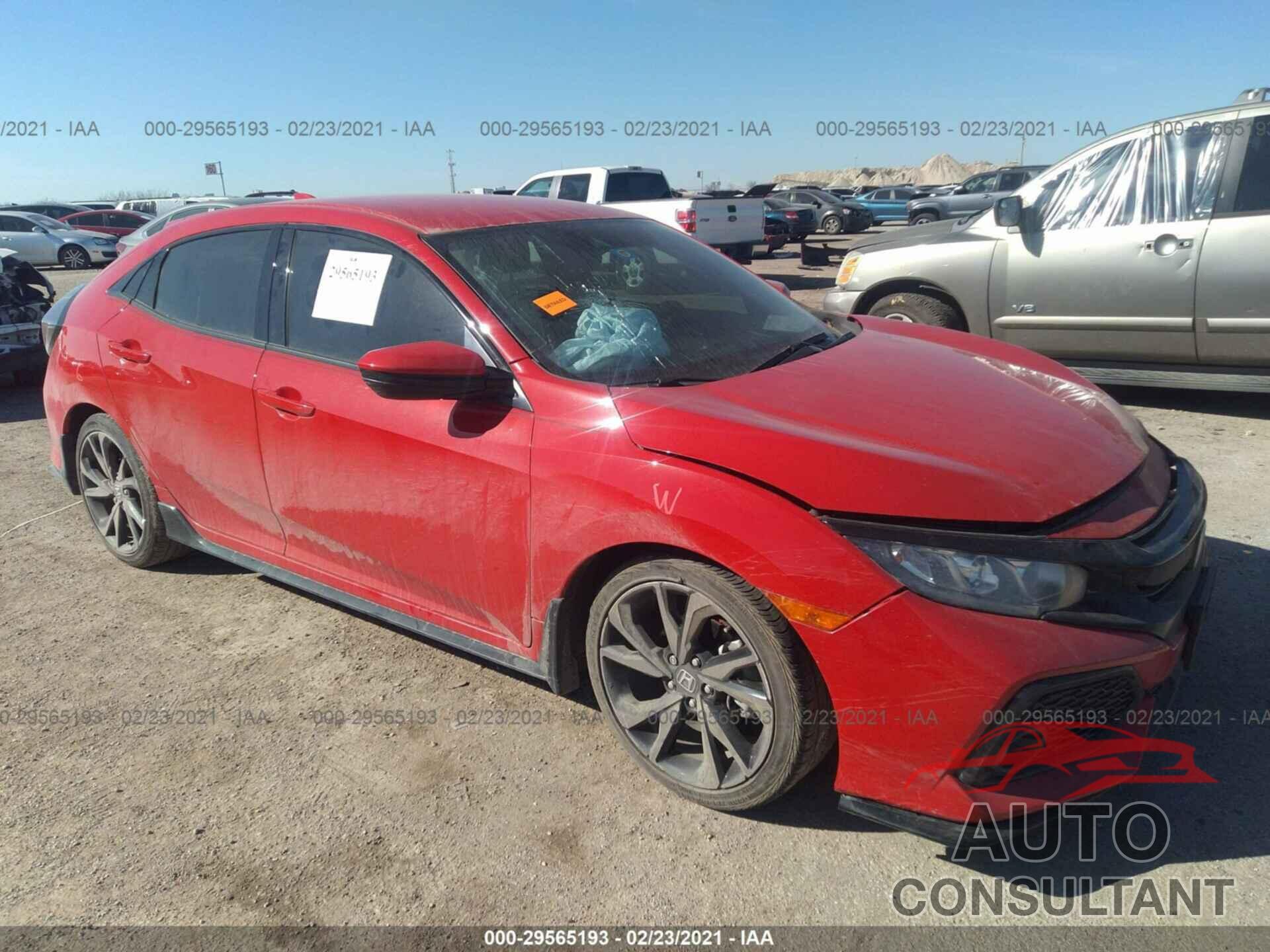 HONDA CIVIC HATCHBACK 2019 - SHHFK7H49KU201788