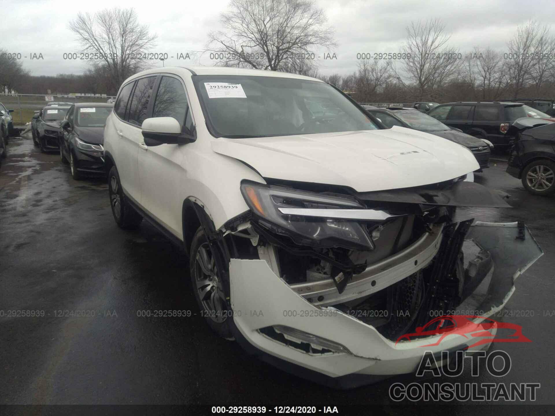 HONDA PILOT 2016 - 5FNYF6H31GB026072