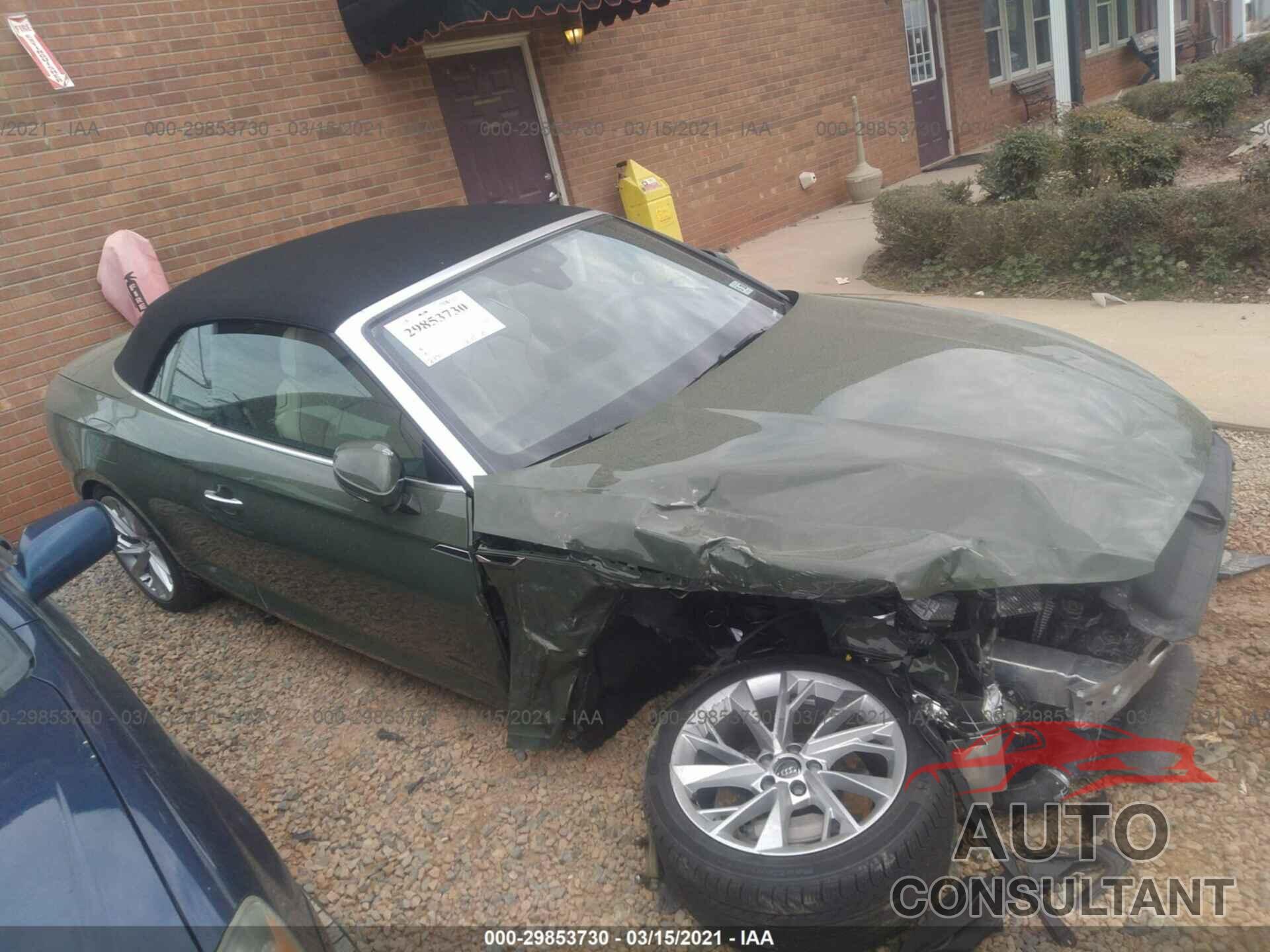 AUDI A5 CABRIOLET 2020 - WAUWNGF5XLN001877