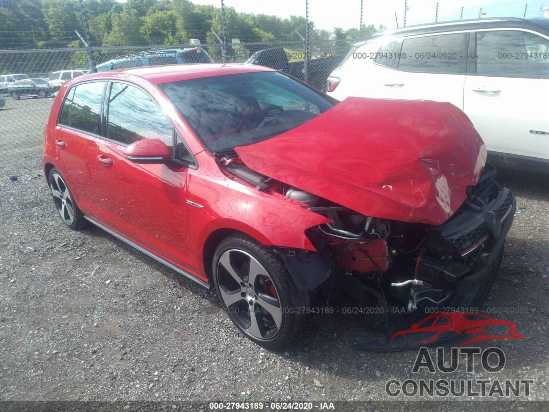 VOLKSWAGEN GOLF GTI 2016 - 3VW5T7AUXGM038458