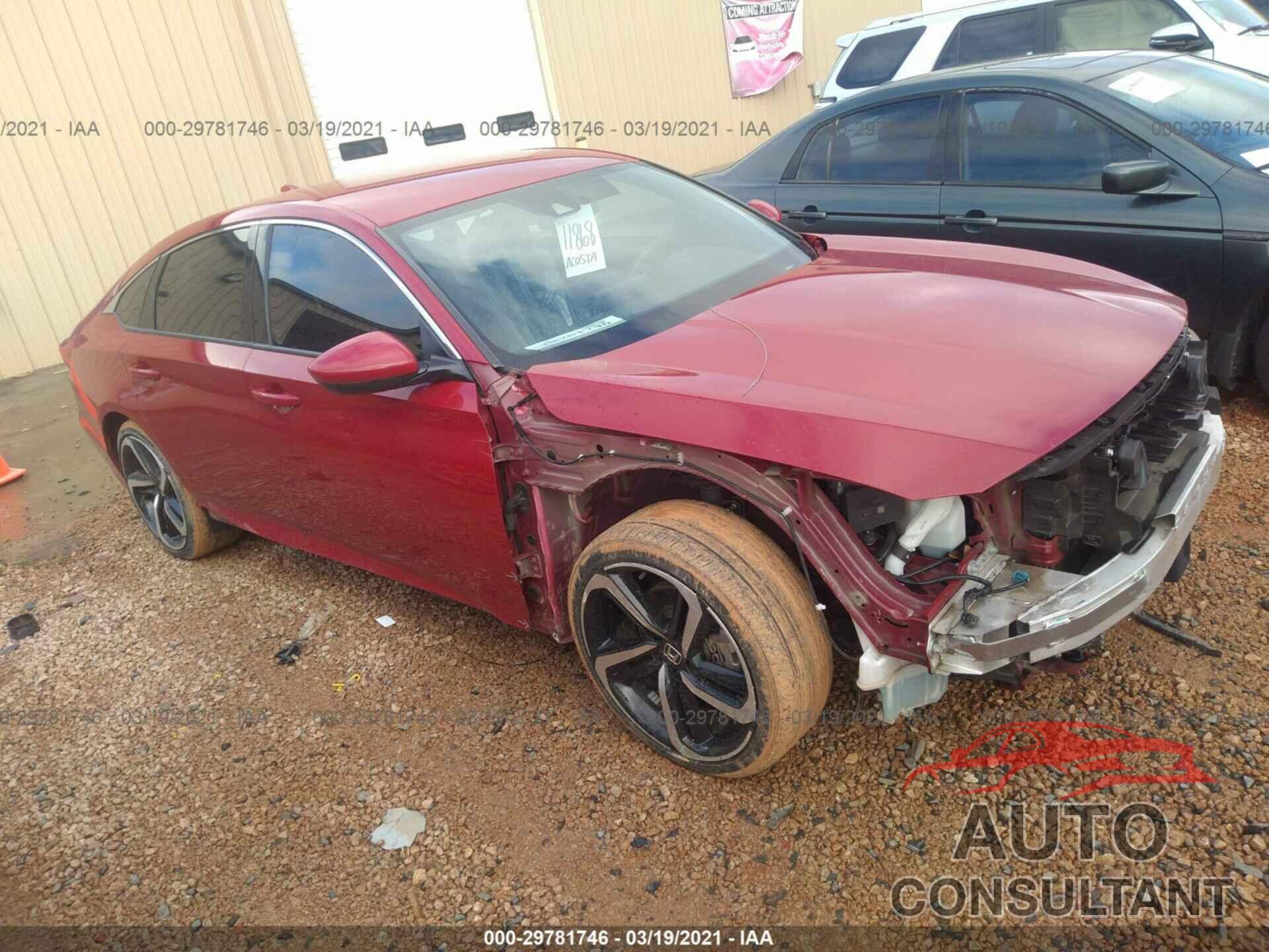 HONDA ACCORD SEDAN 2018 - 1HGCV1F3XJA054506