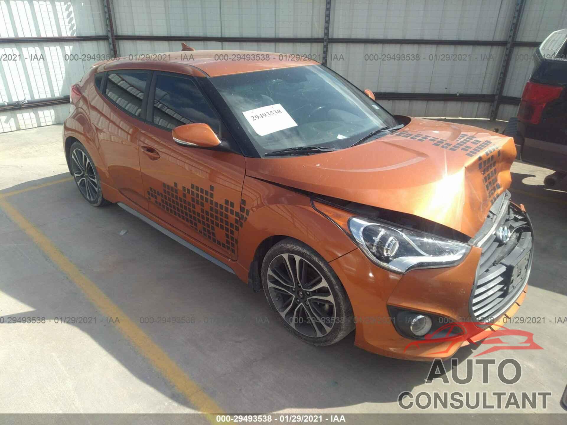 HYUNDAI VELOSTER 2016 - KMHTC6AE0GU270653