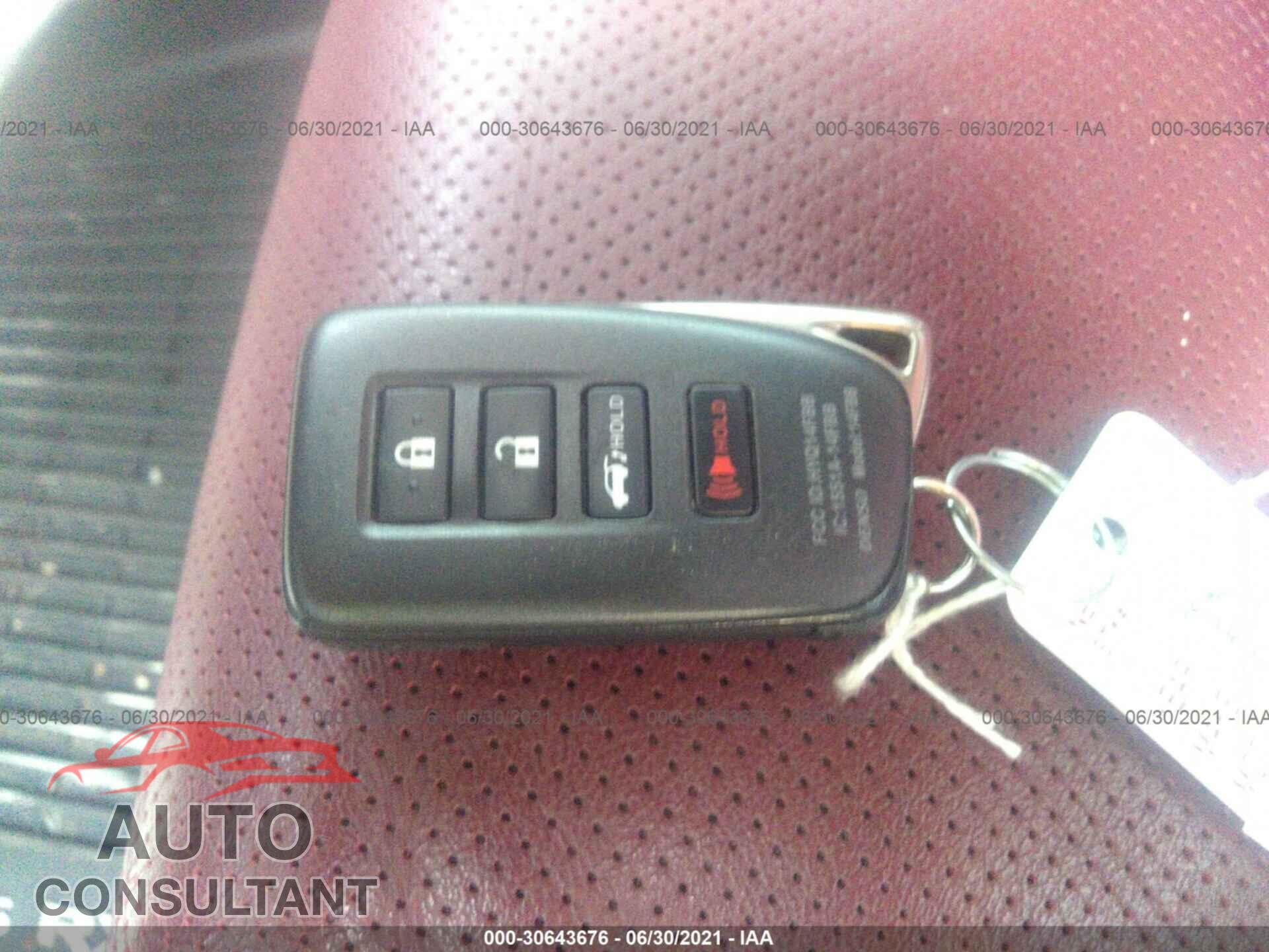 LEXUS RX 2019 - 2T2BZMCA9KC180836